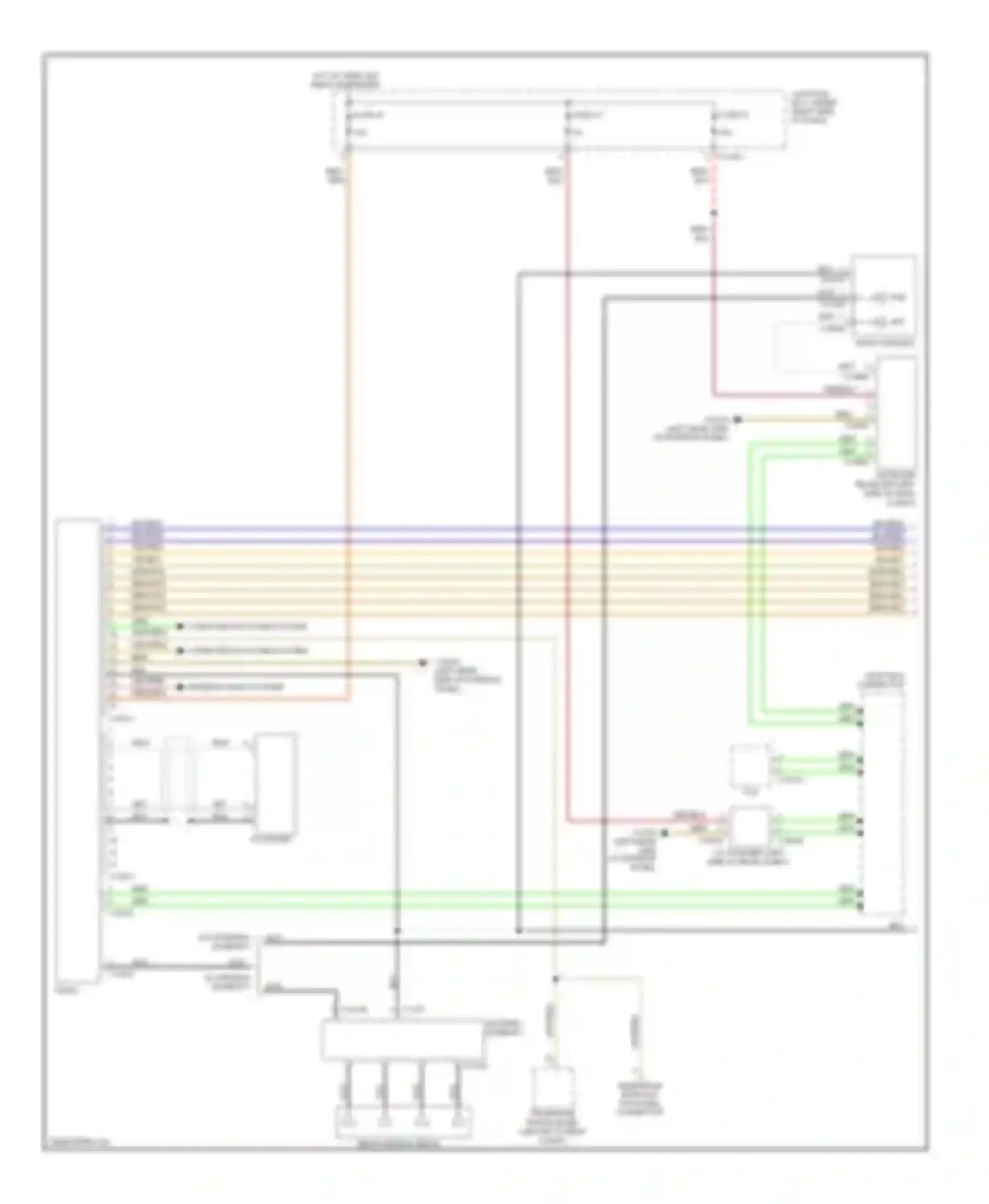 Wiring diagram most-bus connector for BMW 1 series E81/E82/E87/E88 facelift (2007-2011) (25 of 28)