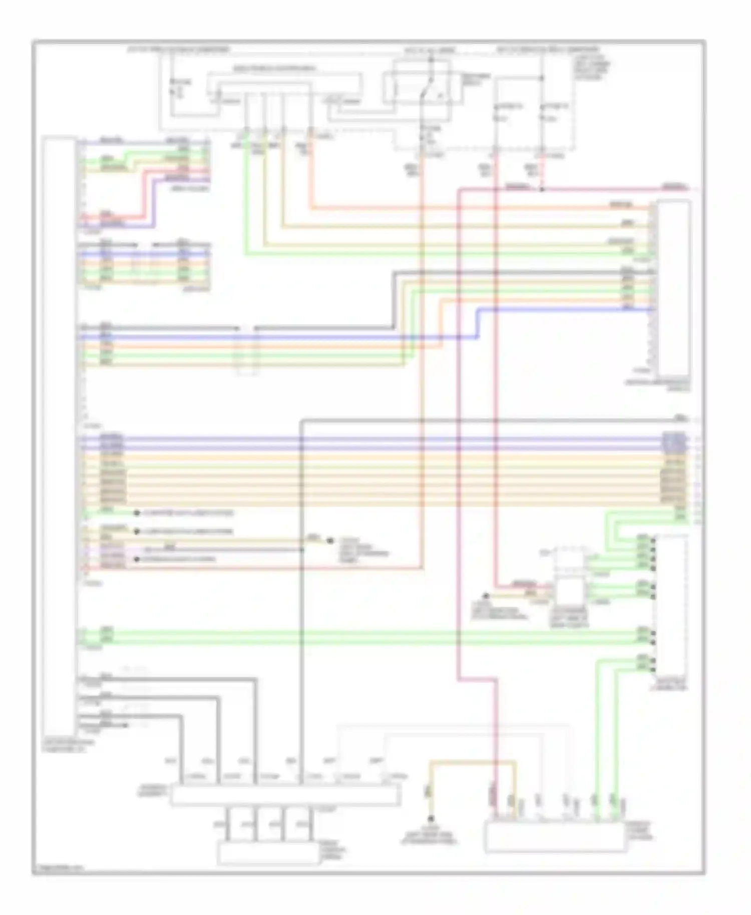 Wiring diagram most-bus connector for BMW 1 series E81/E82/E87/E88 facelift (2007-2011) (8 of 28)