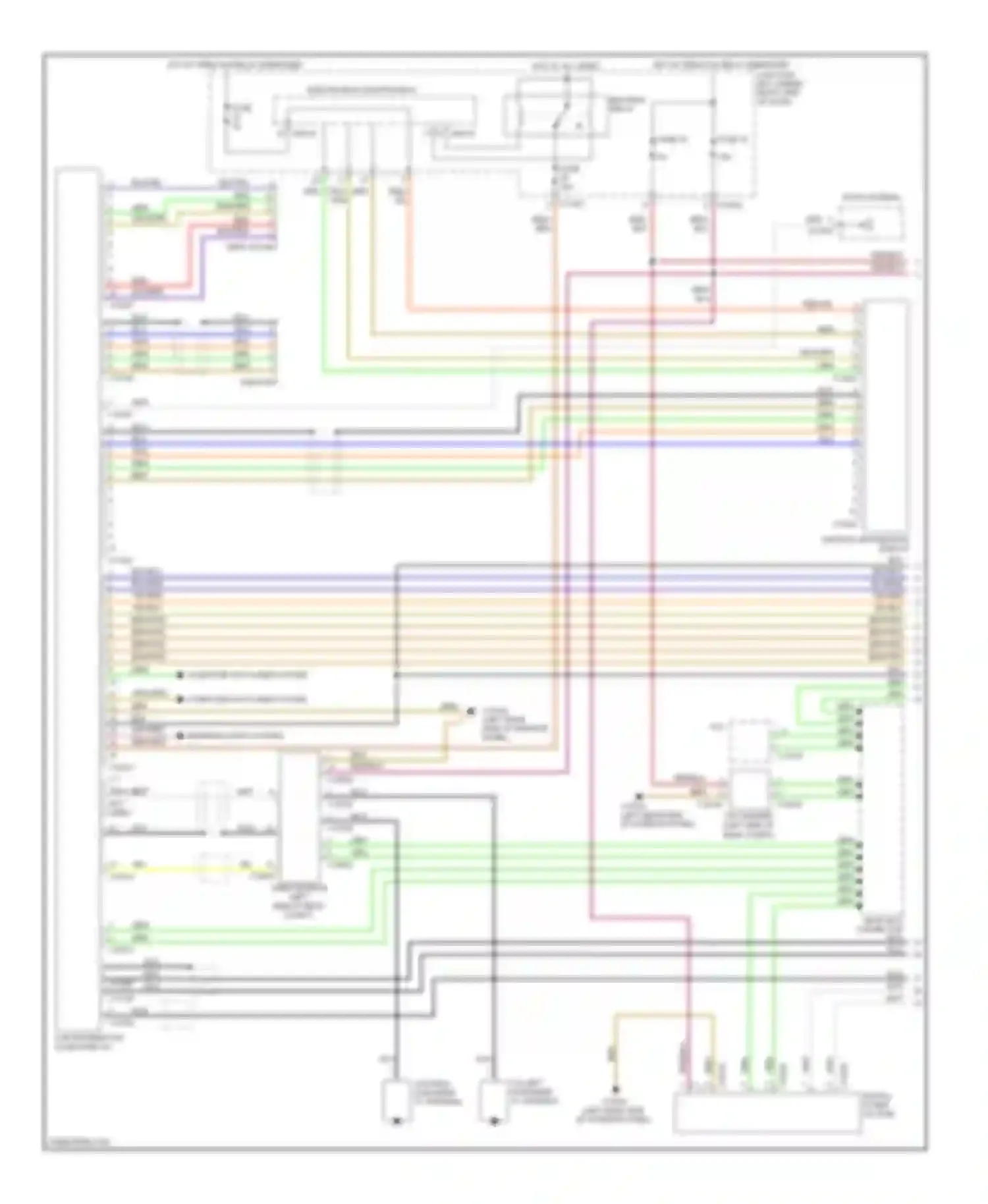 Wiring diagram most-bus connector for BMW 1 series E81/E82/E87/E88 facelift (2007-2011) (2 of 28)