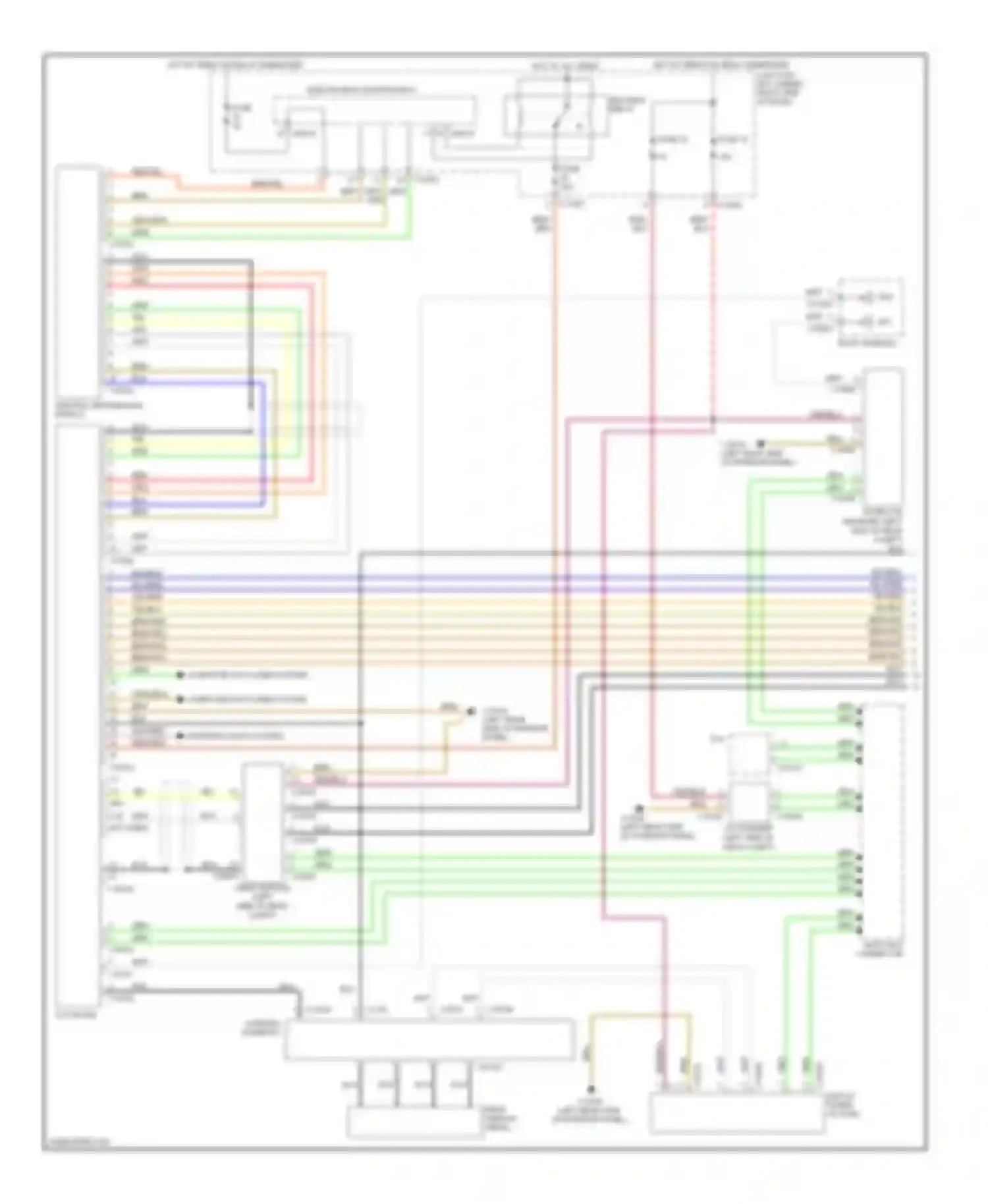 Wiring diagram most-bus connector for BMW 1 series E81/E82/E87/E88 facelift (2007-2011) (27 of 28)