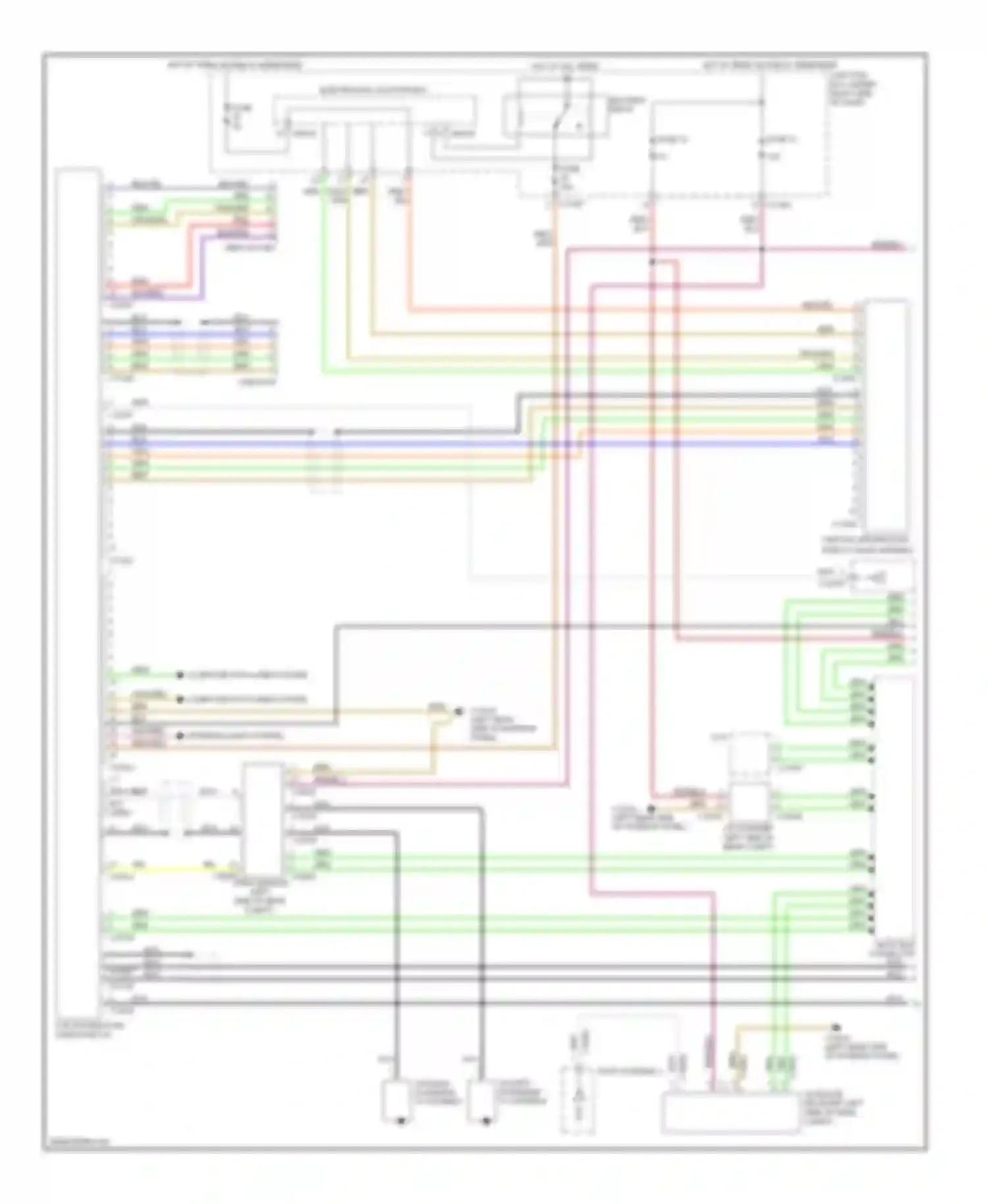 Wiring diagram most-bus connector for BMW 1 series E81/E82/E87/E88 facelift (2007-2011) (3 of 28)