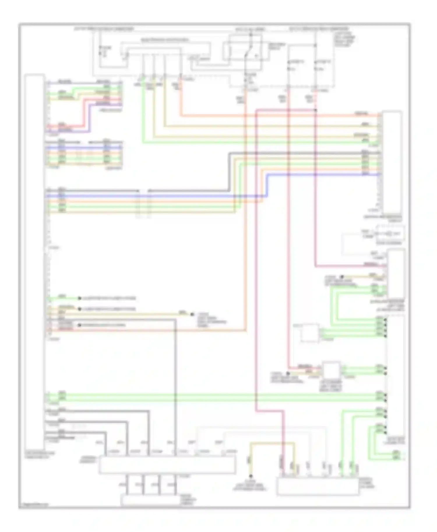 Wiring diagram most-bus connector for BMW 1 series E81/E82/E87/E88 facelift (2007-2011) (9 of 28)