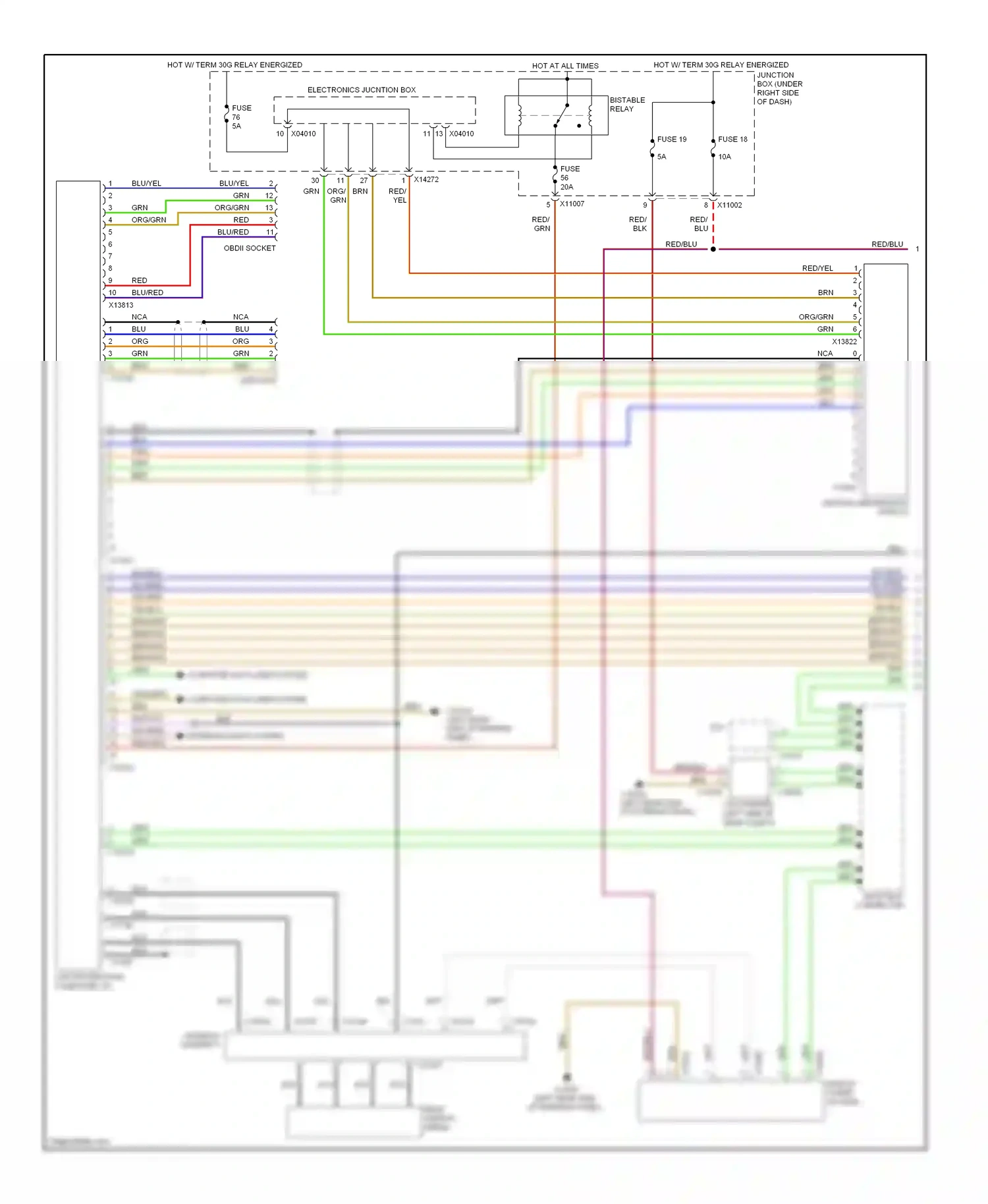 Wiring diagram nca for BMW 1 series E81/E82/E87/E88 facelift (2007-2011) (38 of 89)