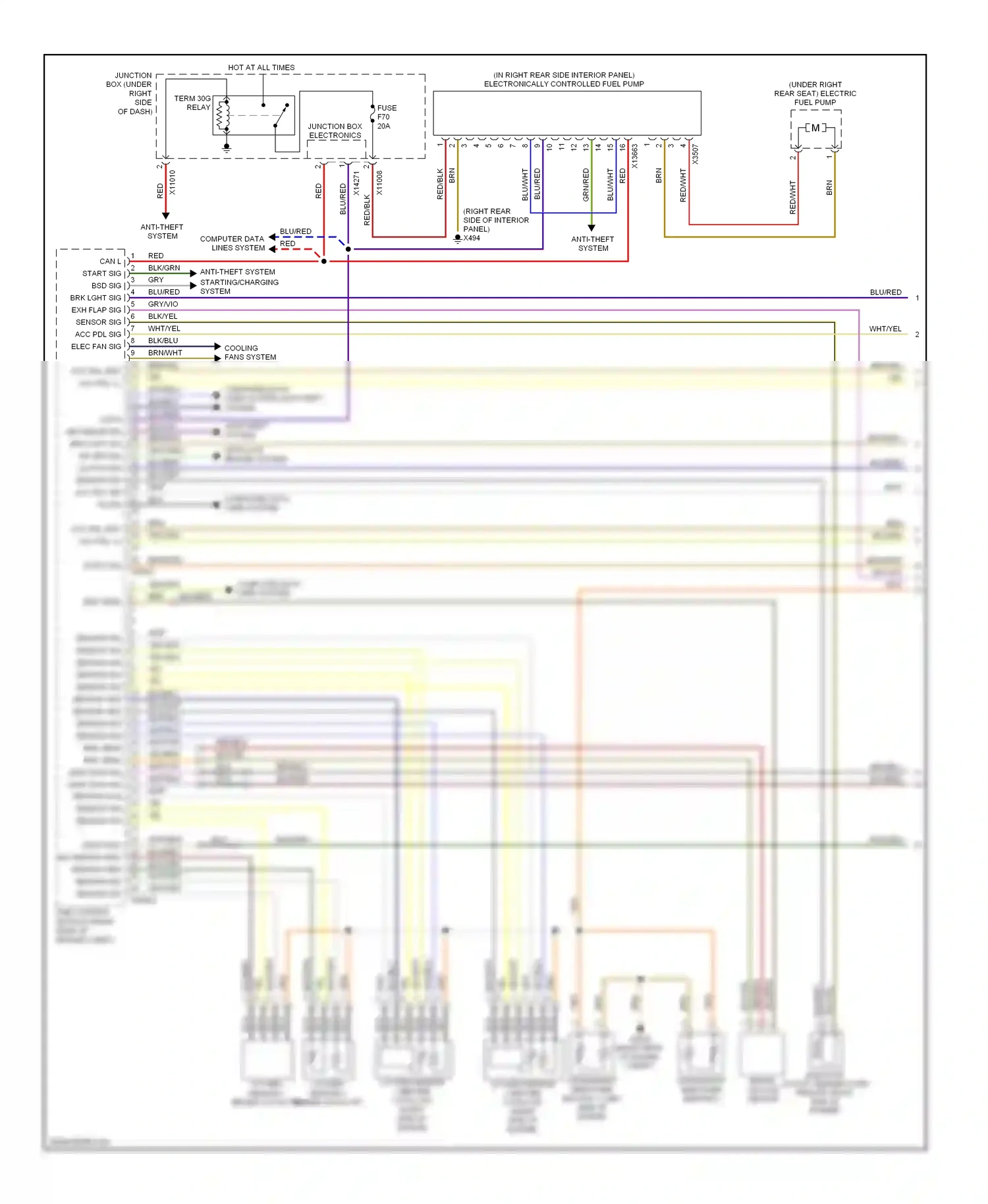 Wiring diagram red/wht for BMW 1 series E81/E82/E87/E88 facelift (2007-2011) (35 of 37)