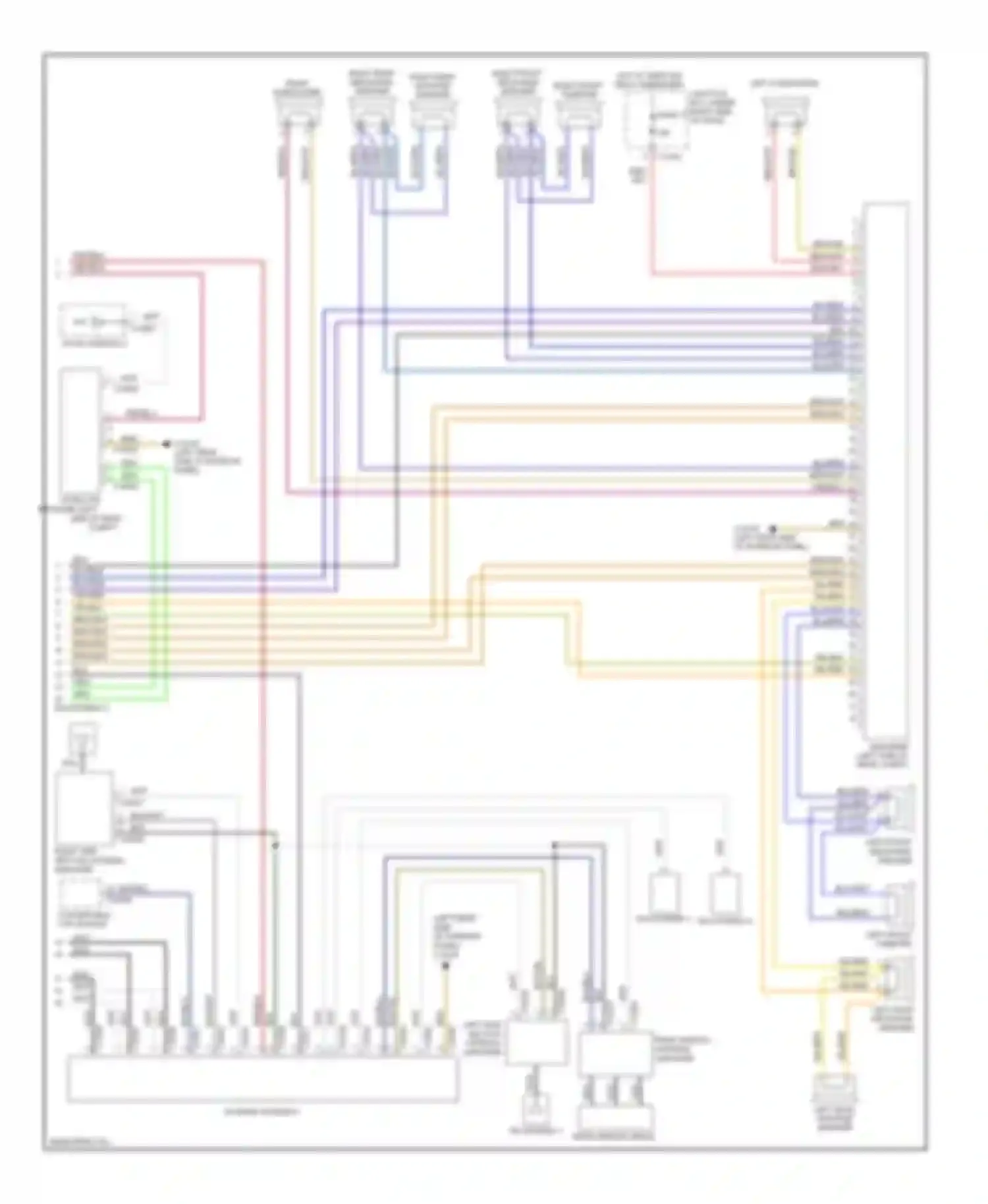 Wiring diagram right front mid-range speaker for BMW 1 series E81/E82/E87/E88 facelift (2007-2011)