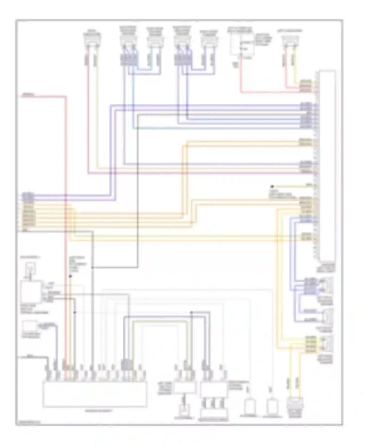 Wiring diagram right front tweeter for BMW 1 series E81/E82/E87/E88 facelift (2007-2011)