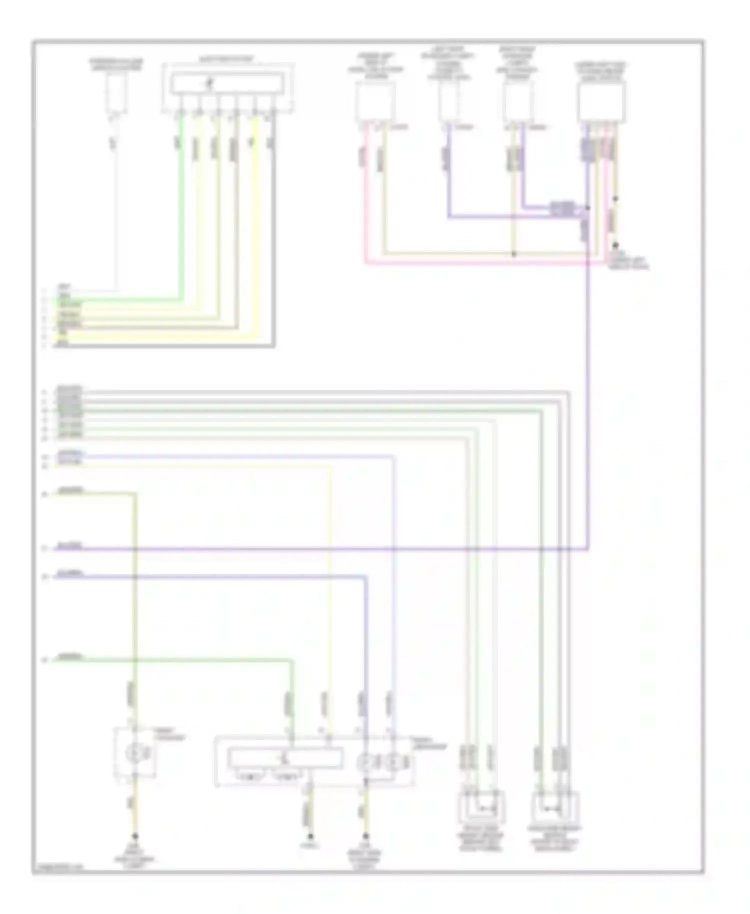 Wiring diagram steering column switch cluster for BMW 1 series E81/E82/E87/E88 facelift (2007-2011)