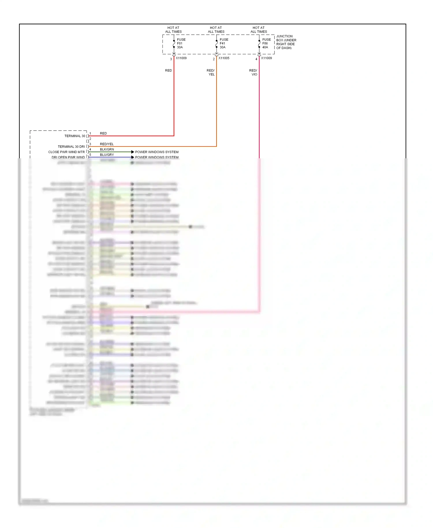 Wiring diagram vio/brn for BMW 1 series E81/E82/E87/E88 facelift (2007-2011) (1 of 4)