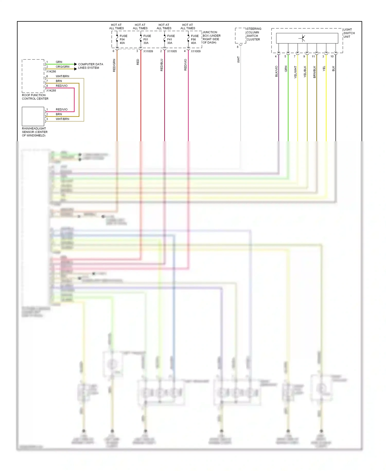 Wiring diagram wht/blu for BMW 1 series E81/E82/E87/E88 facelift (2007-2011) (15 of 31)