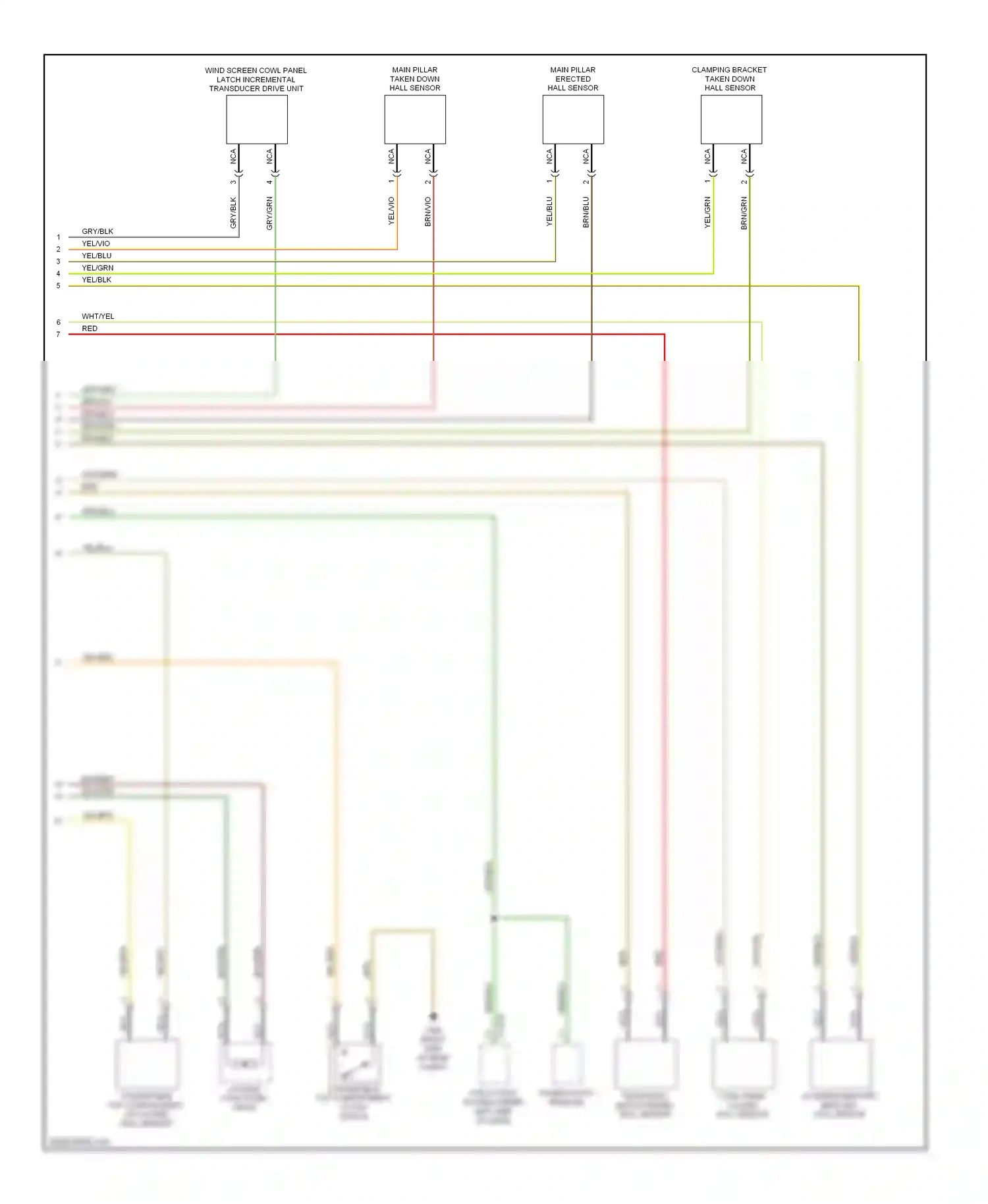 BMW 1 series E81/E82/E87/E88 facelift (2007-2011) yel/red wiring diagram  (32 of 66)