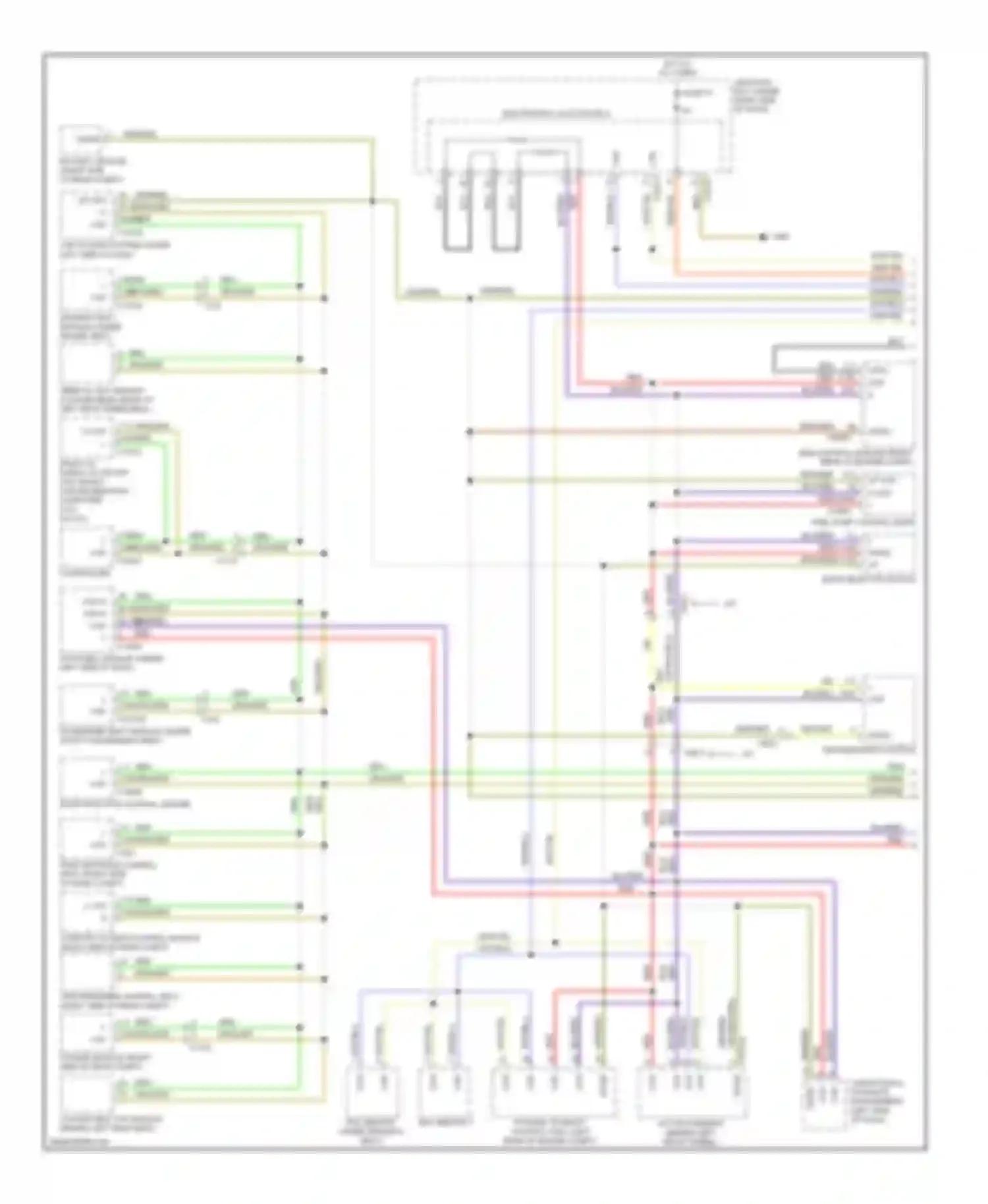 1 series BMW F20/F21 (2011-2015): Computer data lines circuit (1 of 2)