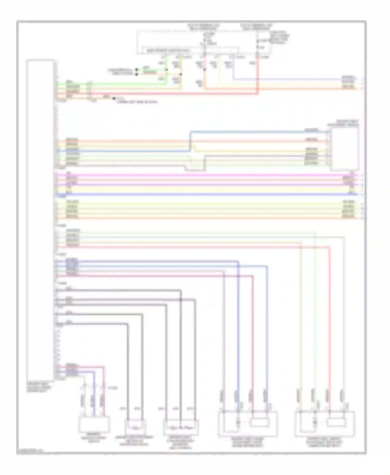 1 series BMW F20/F21 (2011-2015): Driver"s memory seat circuit (1 of 2)