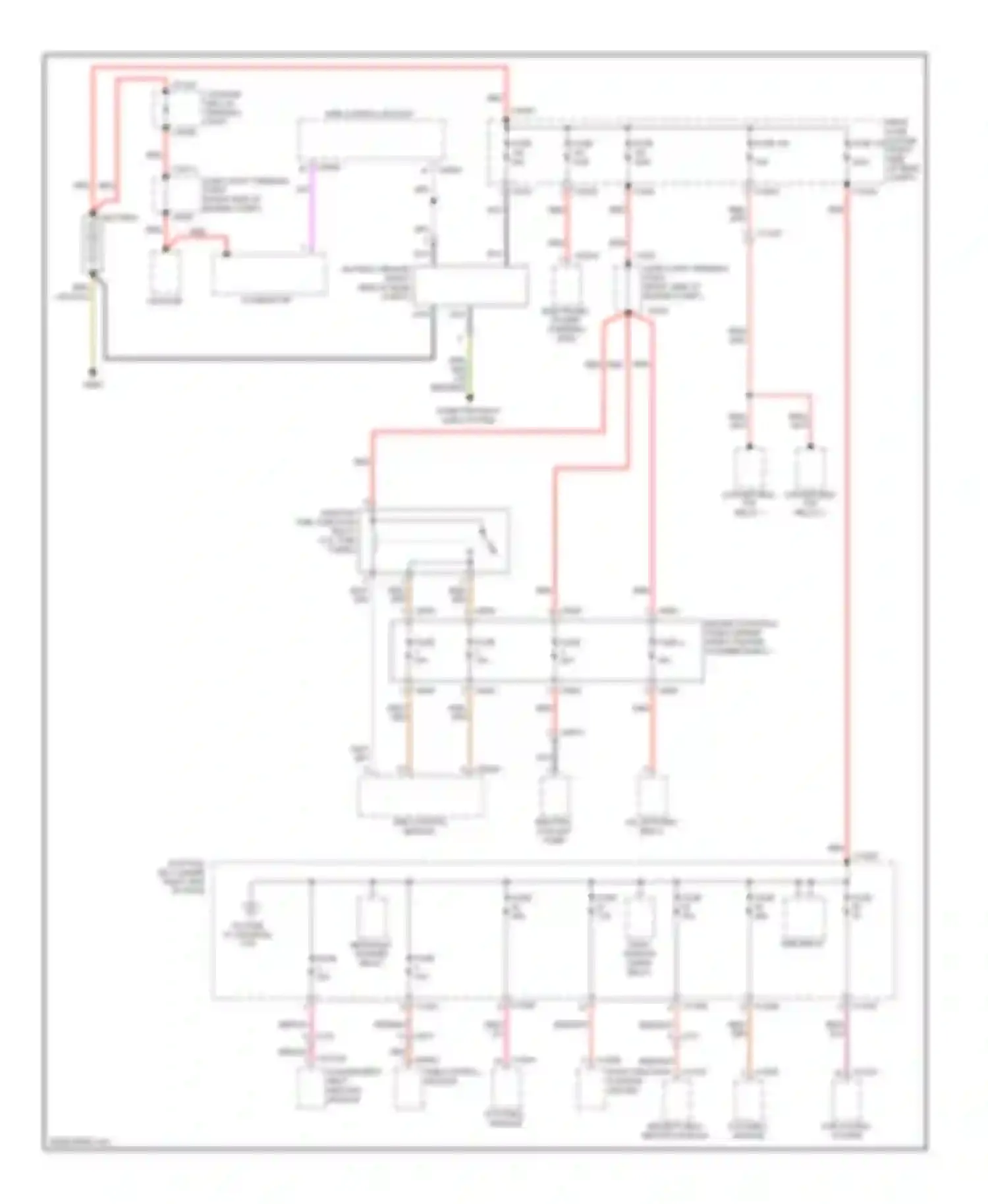 1 series BMW F20/F21 (2011-2015): Power distribution circuit (1 of 5)