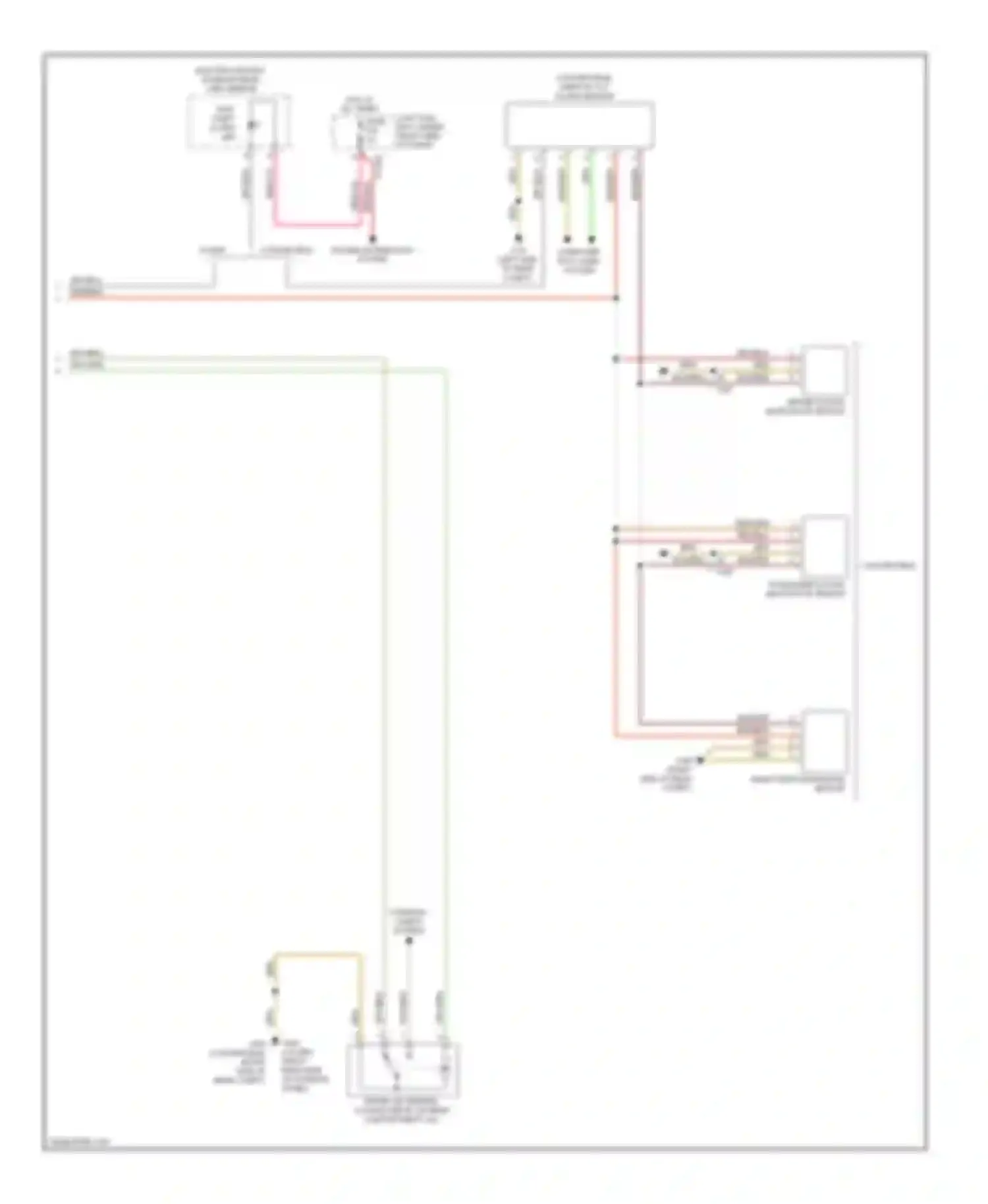 1 series BMW F20/F21 (2011-2015): Power door locks circuit (3 of 3)