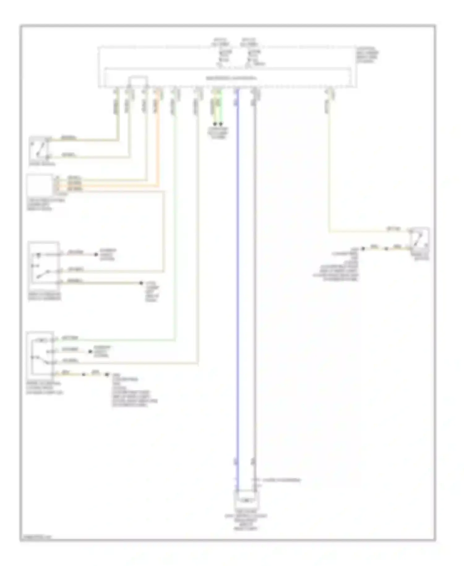 1 series BMW F20/F21 (2011-2015): Trunk & fuel door release circuit