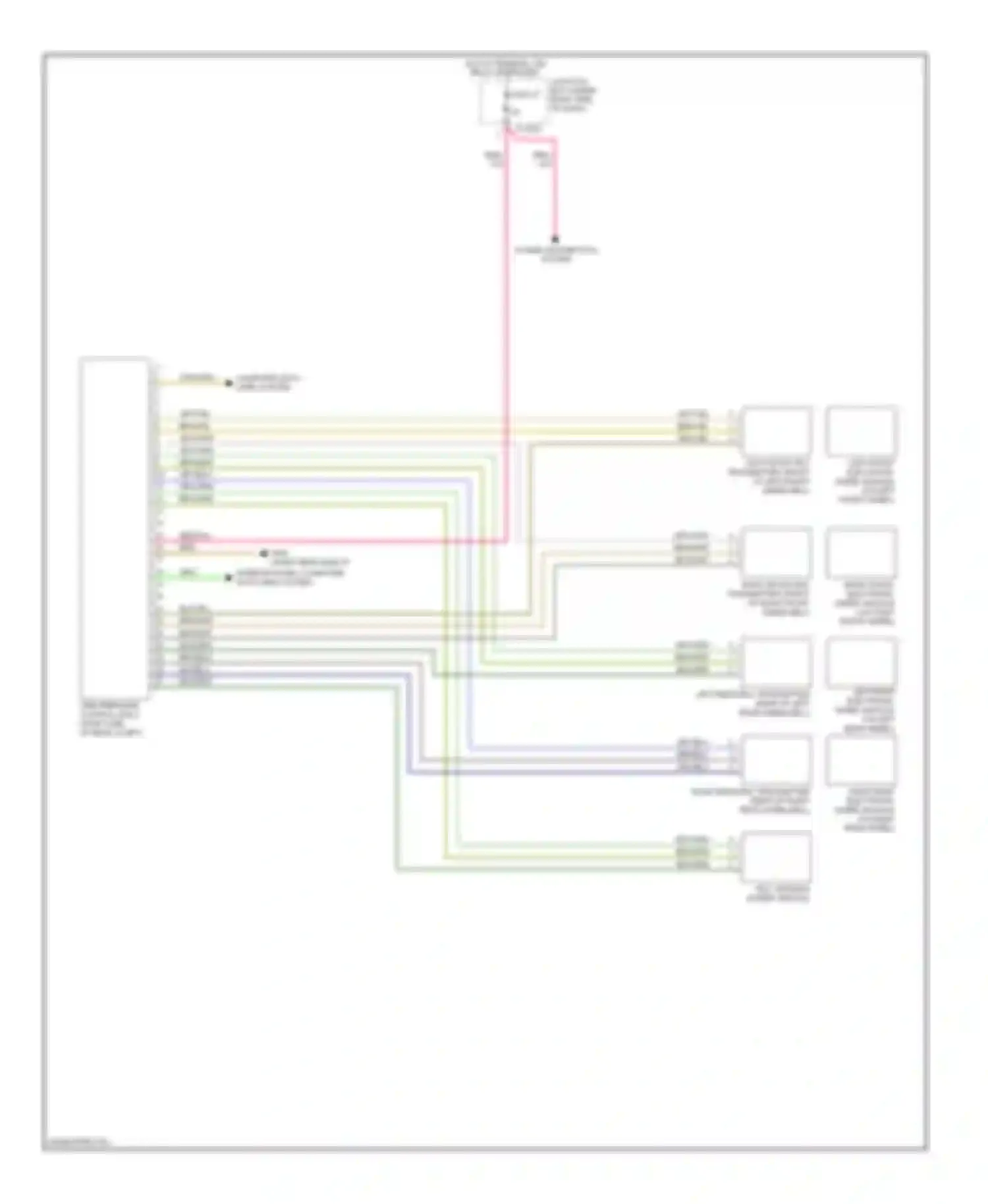 1 series BMW F20/F21 (2011-2015): Warning systems circuit