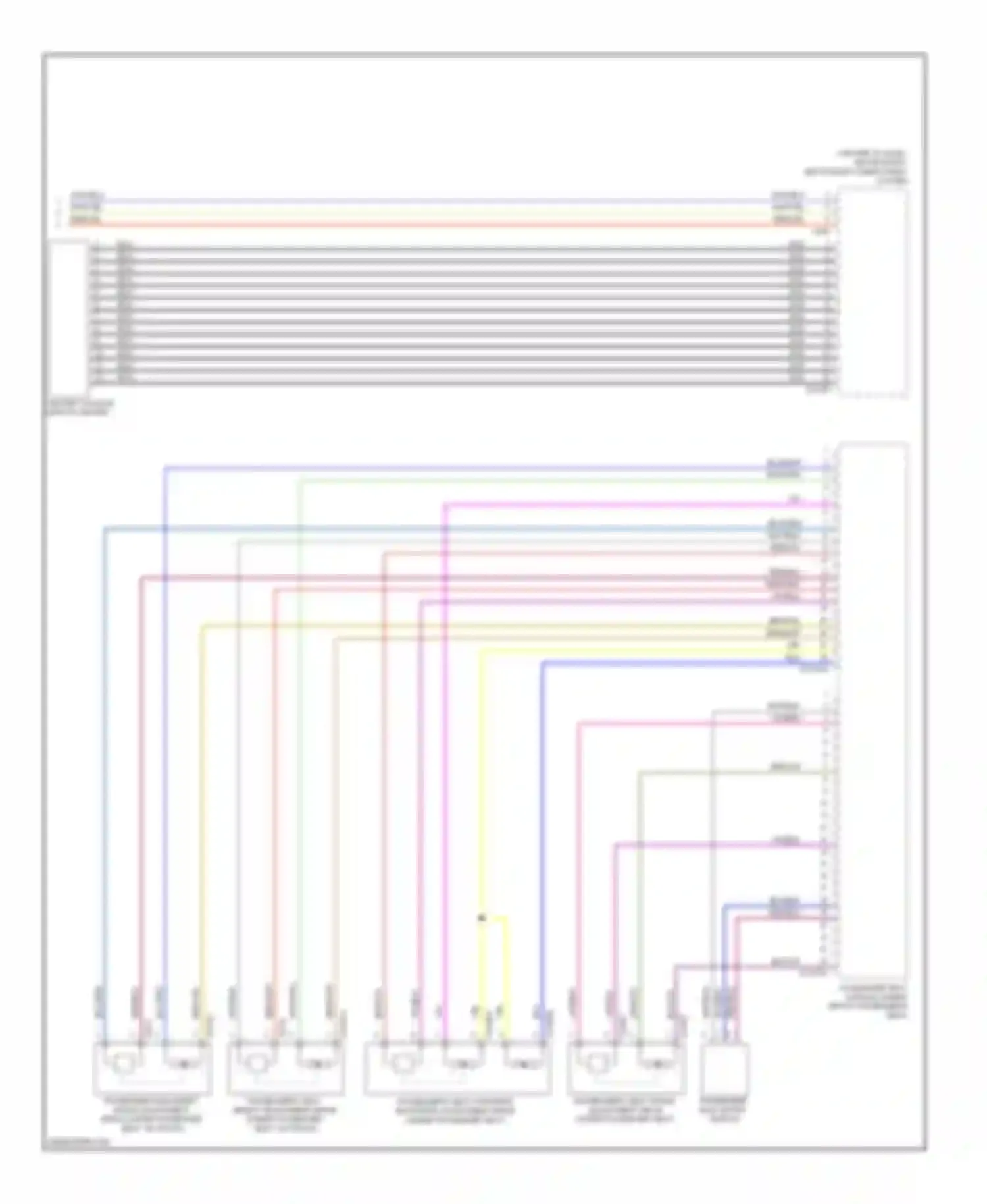 Wiring diagram center console switch center for BMW 1 series F20/F21 (2011-2015) (6 of 6)