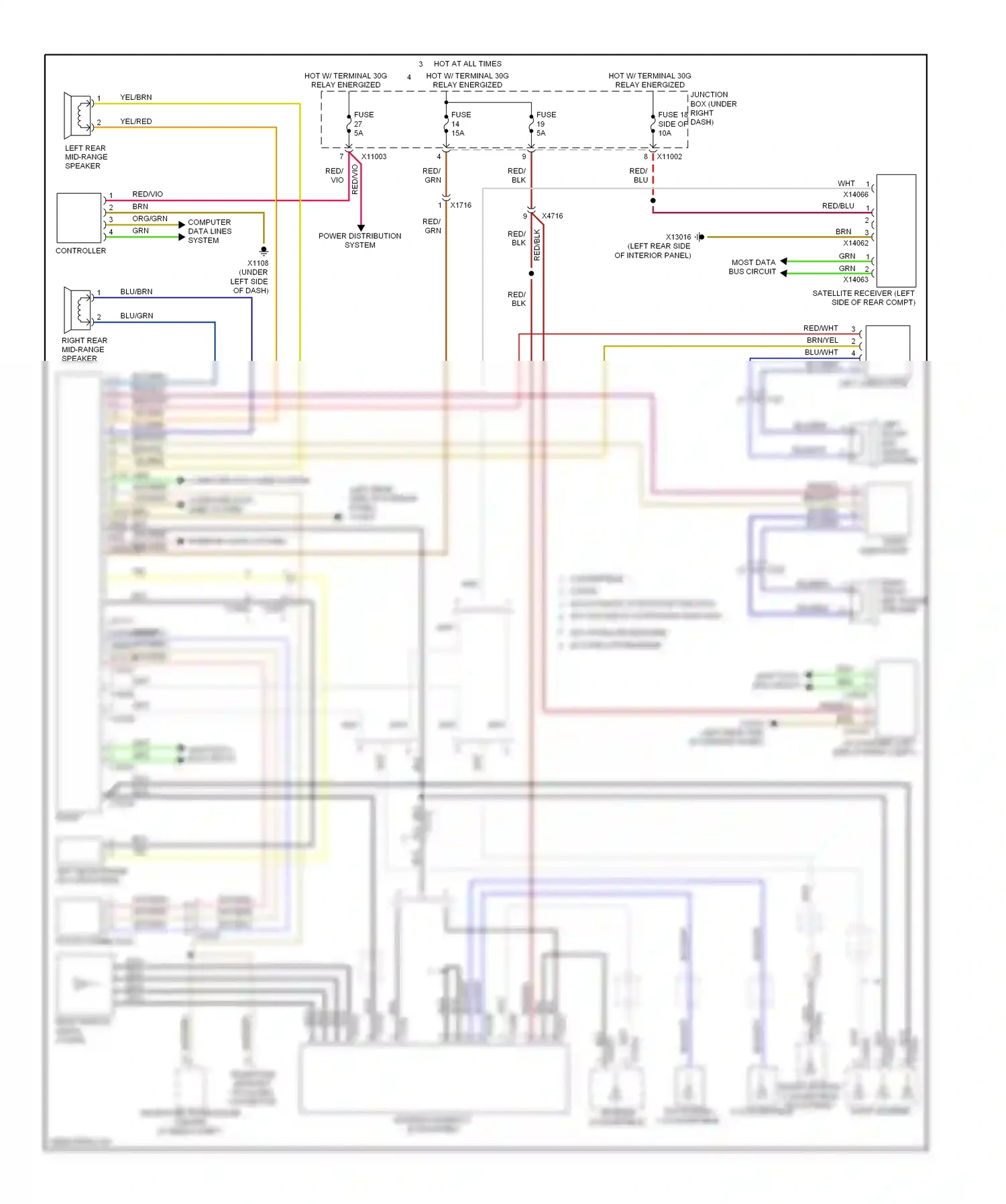 BMW 1 series F20/F21 (2011-2015) controller wiring diagram  (1 of 6)