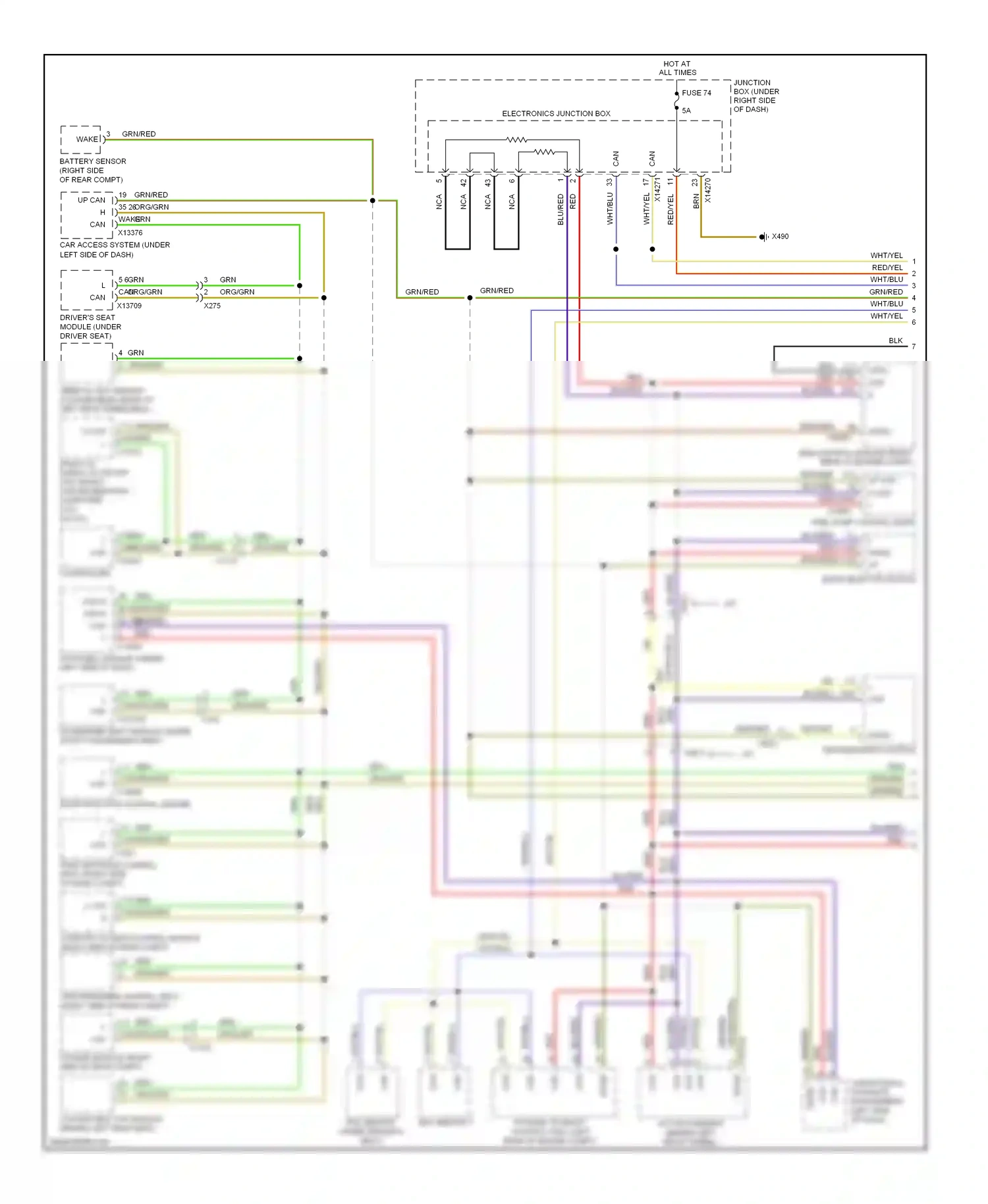 BMW 1 series F20/F21 (2011-2015) controller wiring diagram  (2 of 6)