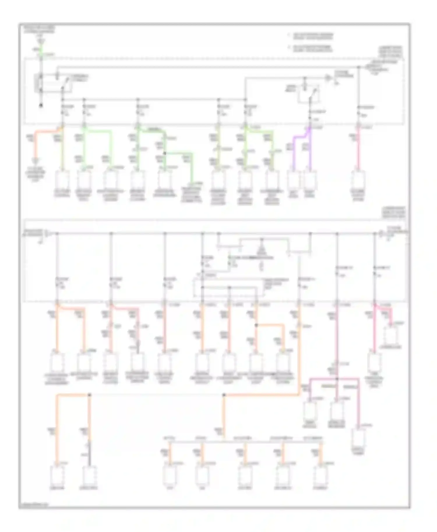 Wiring diagram w/o automatic engine start-stop function for BMW 1 series F20/F21 (2011-2015)
