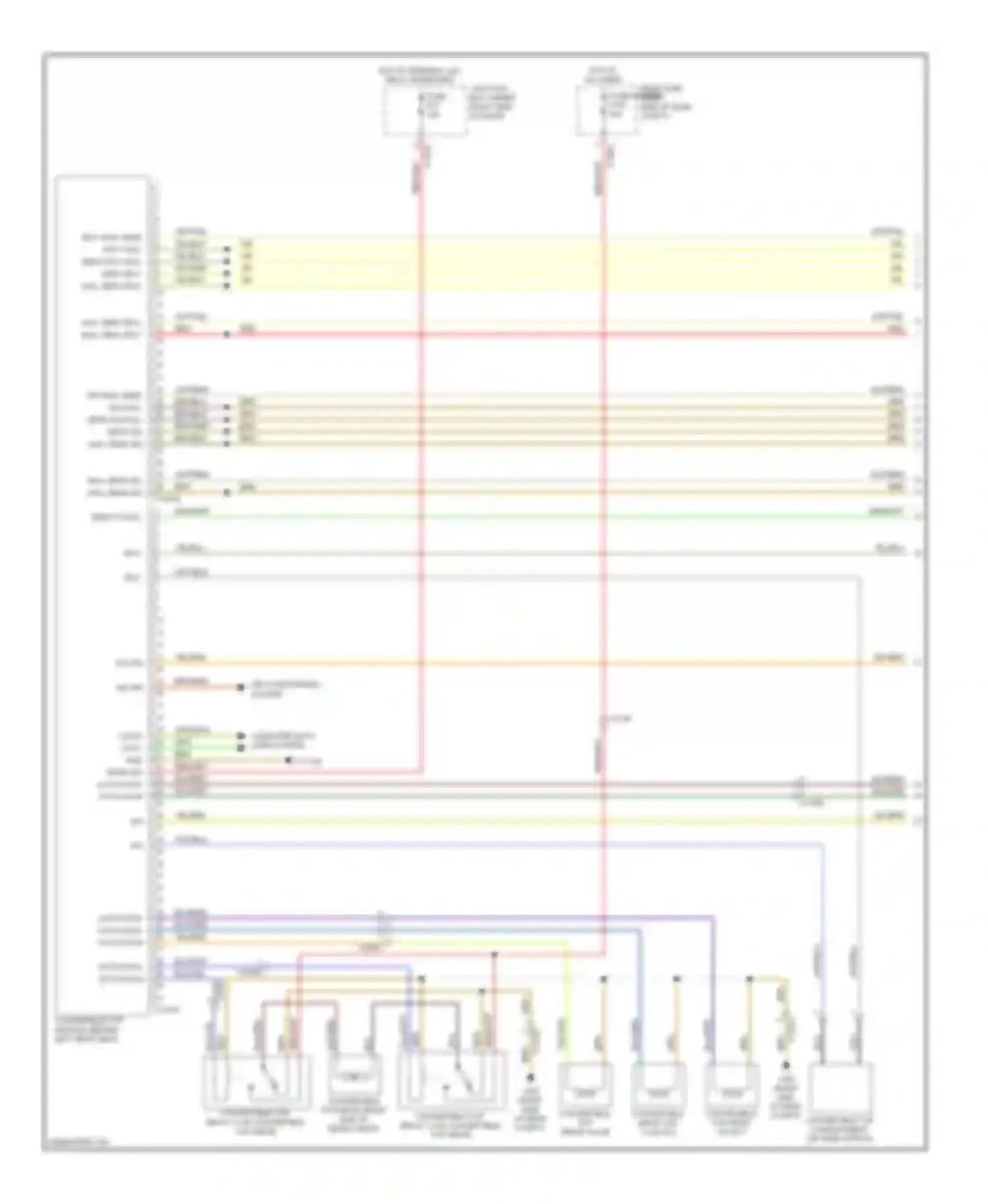 Wiring diagram rear fuse for BMW 1 series F20/F21 (2011-2015)