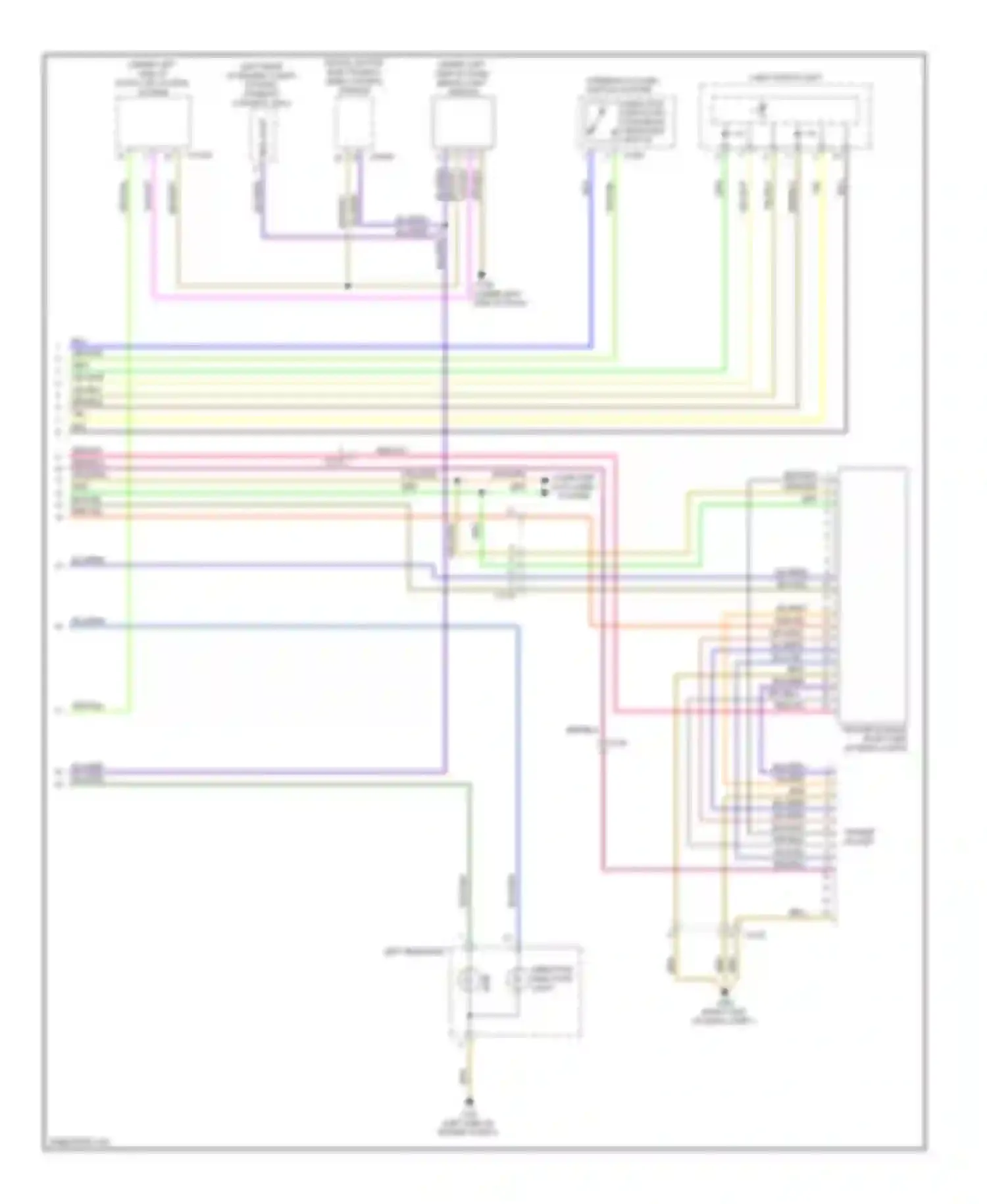 Wiring diagram left headlight for BMW 1 series F20/F21 (2011-2015) (2 of 4)