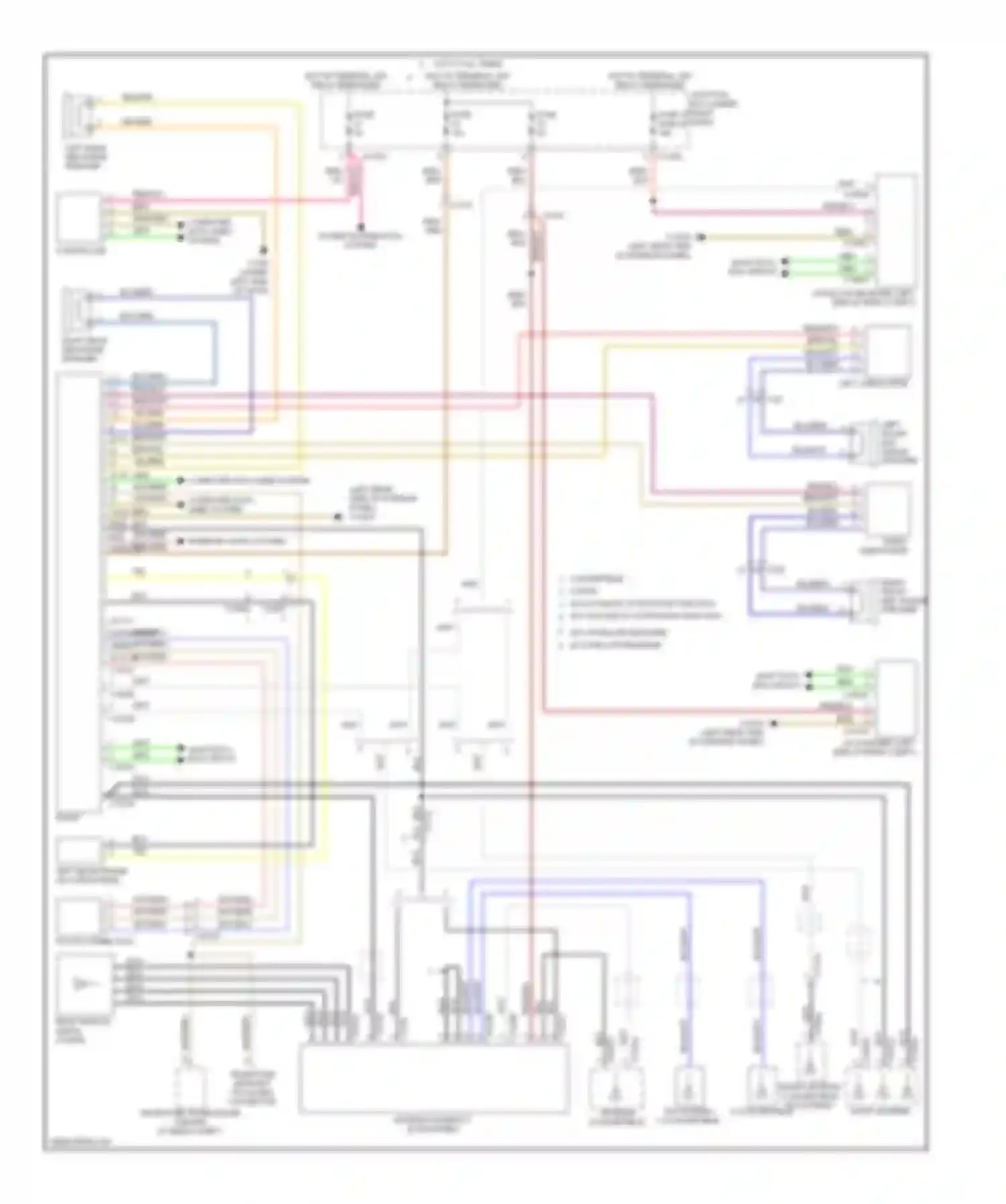 Wiring diagram left subwoofer for BMW 1 series F20/F21 (2011-2015) (1 of 8)