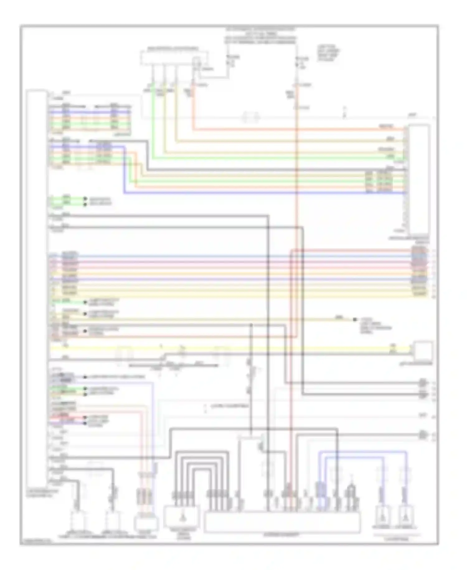 Wiring diagram most data bus circuit for BMW 1 series F20/F21 (2011-2015) (1 of 16)