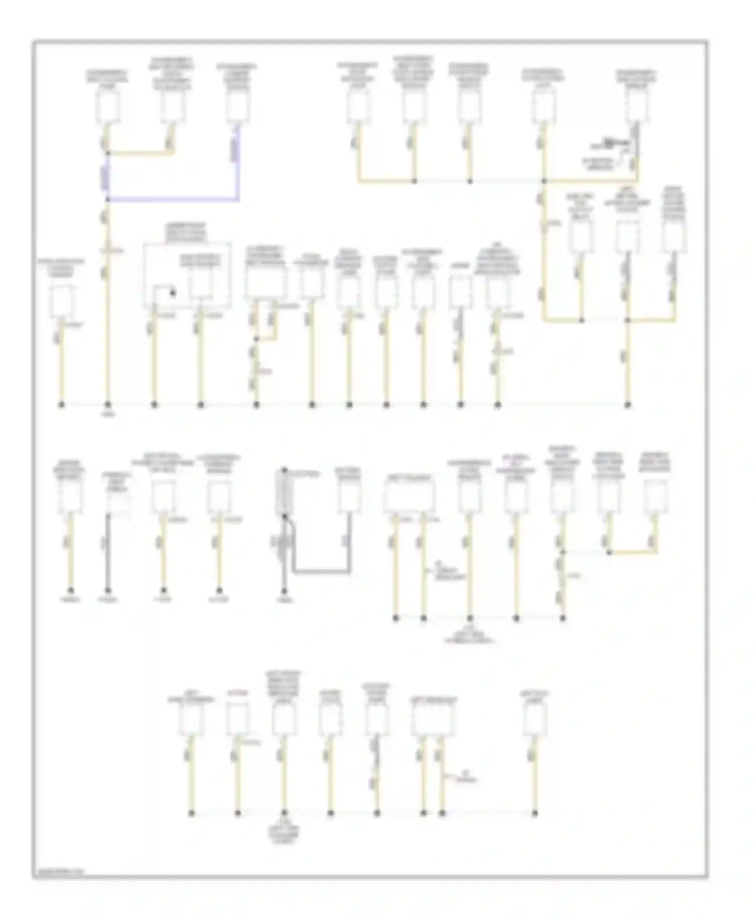 Wiring diagram passenger's door power window switch for BMW 1 series F20/F21 (2011-2015) (1 of 3)