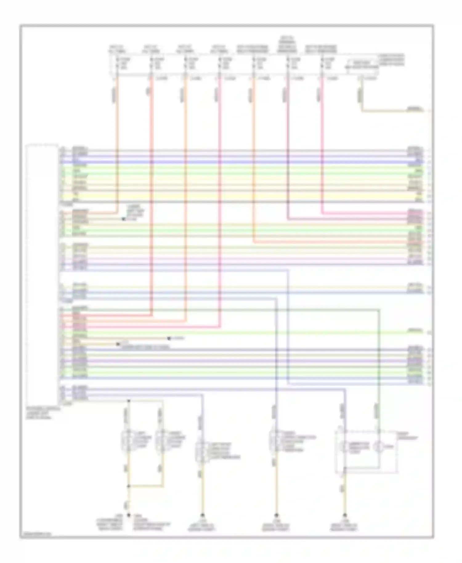 Wiring diagram right headlight for BMW 1 series F20/F21 (2011-2015) (2 of 5)