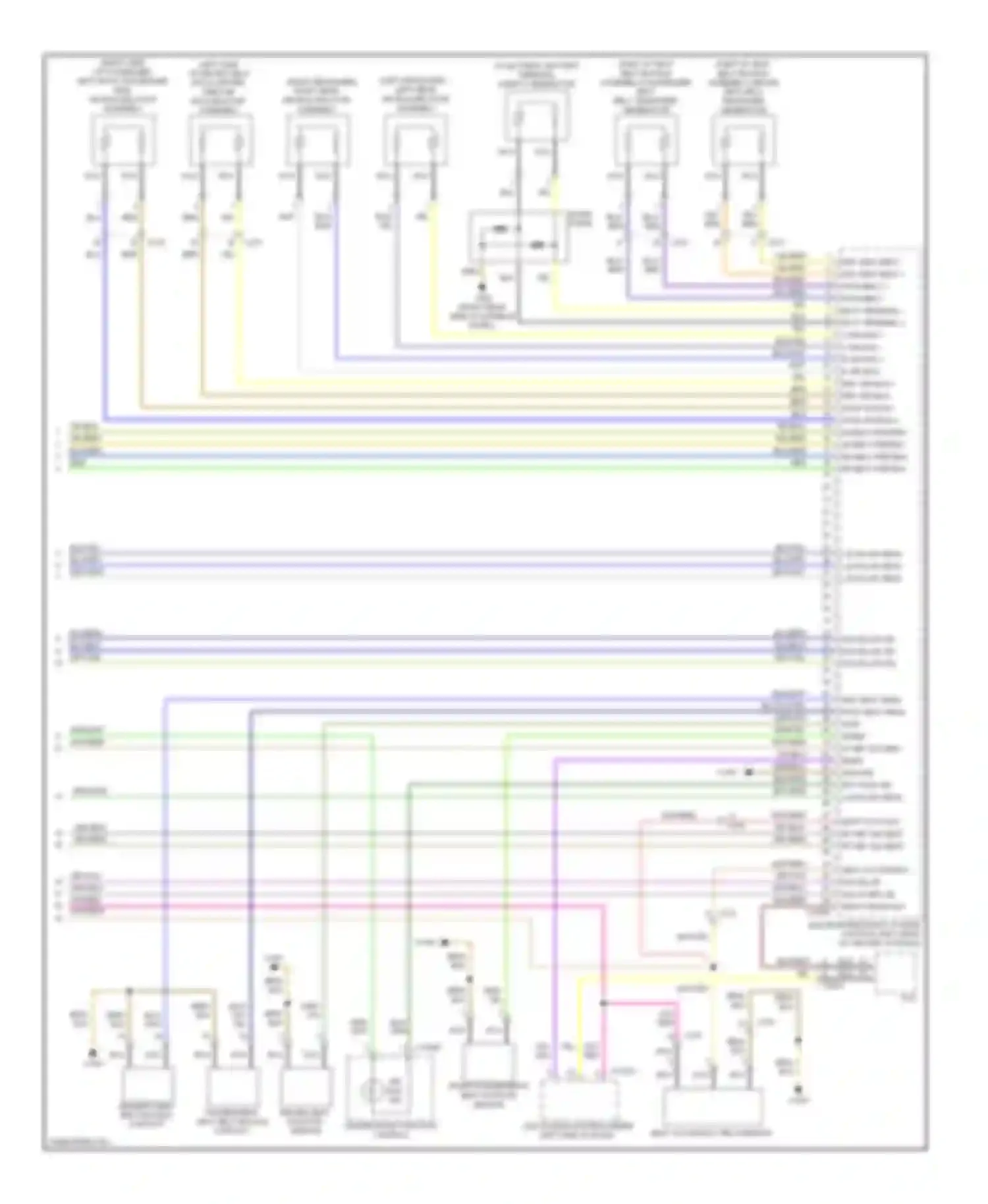 Wiring diagram l b pillar sens l b pillar sens l b pillar sens for BMW 1 series F20/F21 (2011-2015)