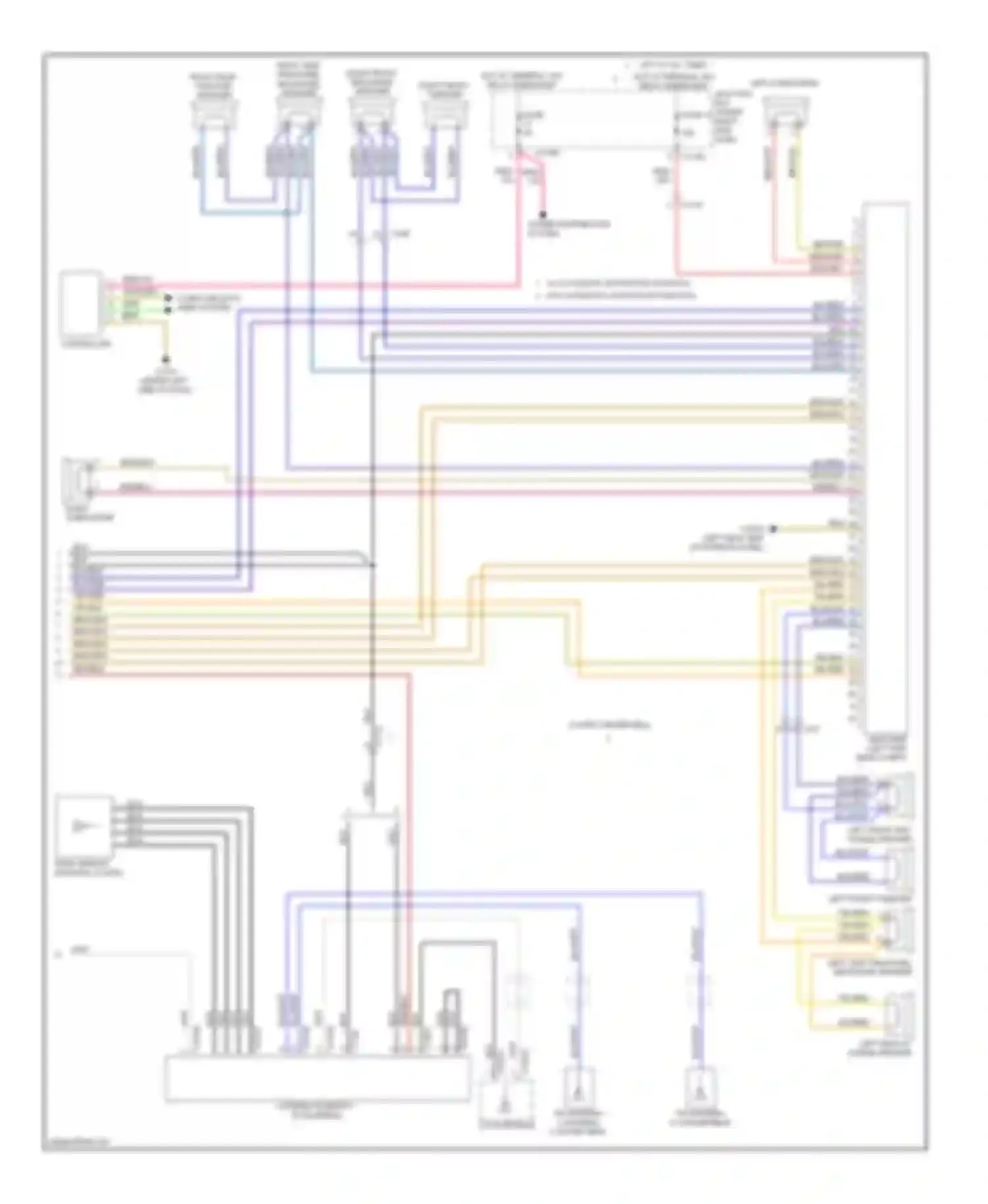 Wiring diagram right subwoofer for BMW 1 series F20/F21 (2011-2015) (2 of 8)