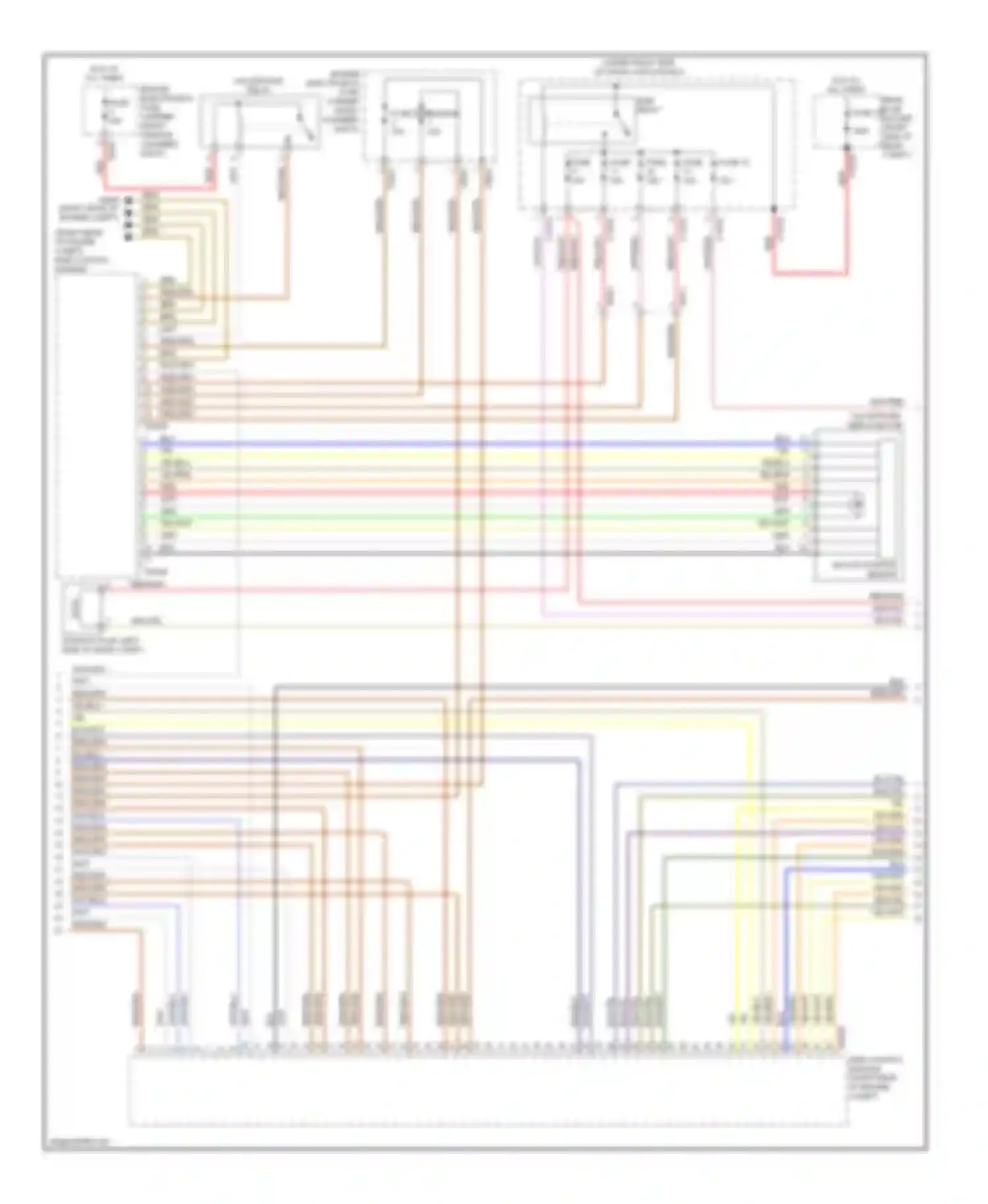 Wiring diagram hot at all times rear fuse holder (right side of fuse 101 for BMW 1 series F20/F21 (2011-2015)
