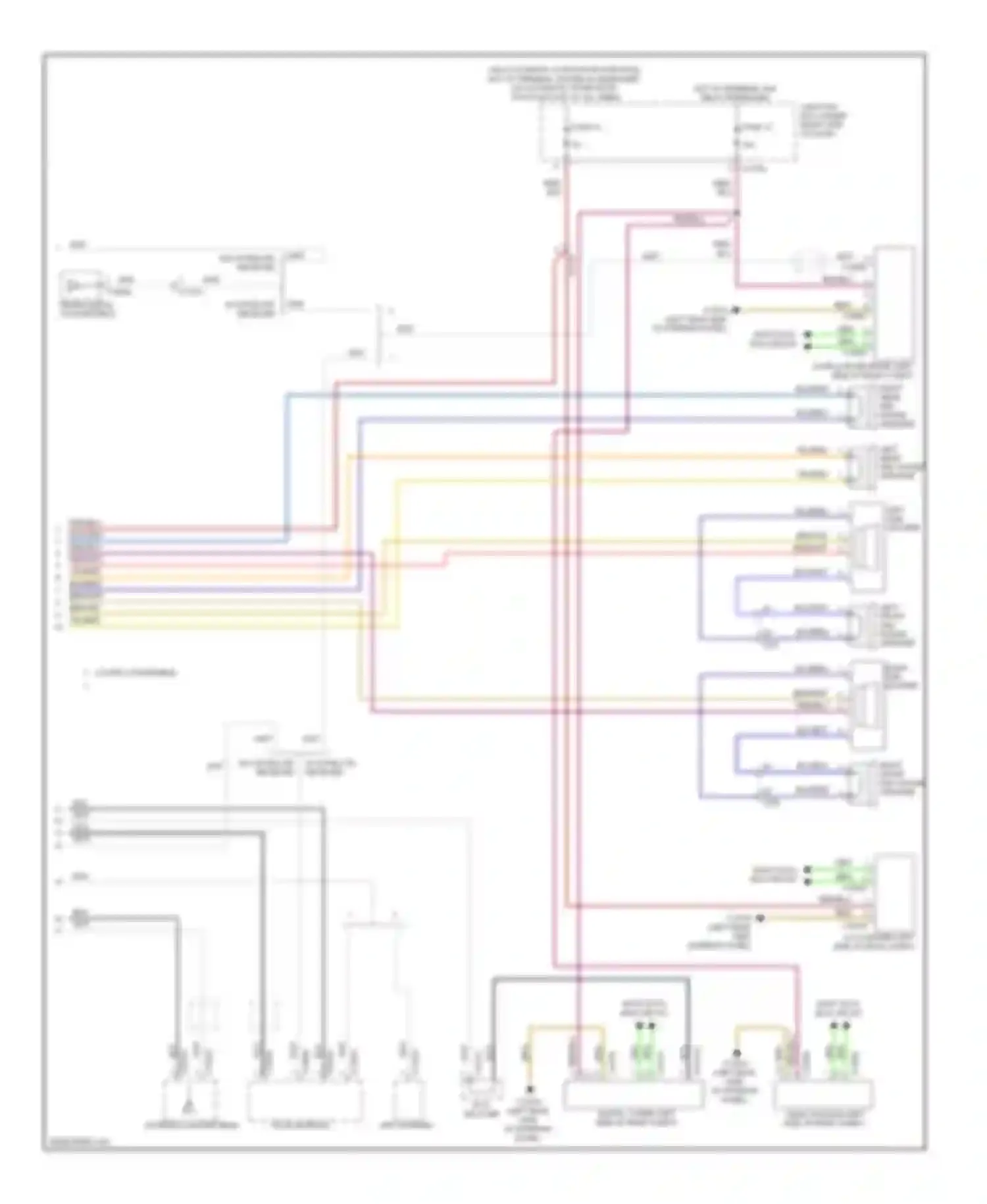 Wiring diagram w/ satellite receiver for BMW 1 series F20/F21 (2011-2015) (1 of 2)