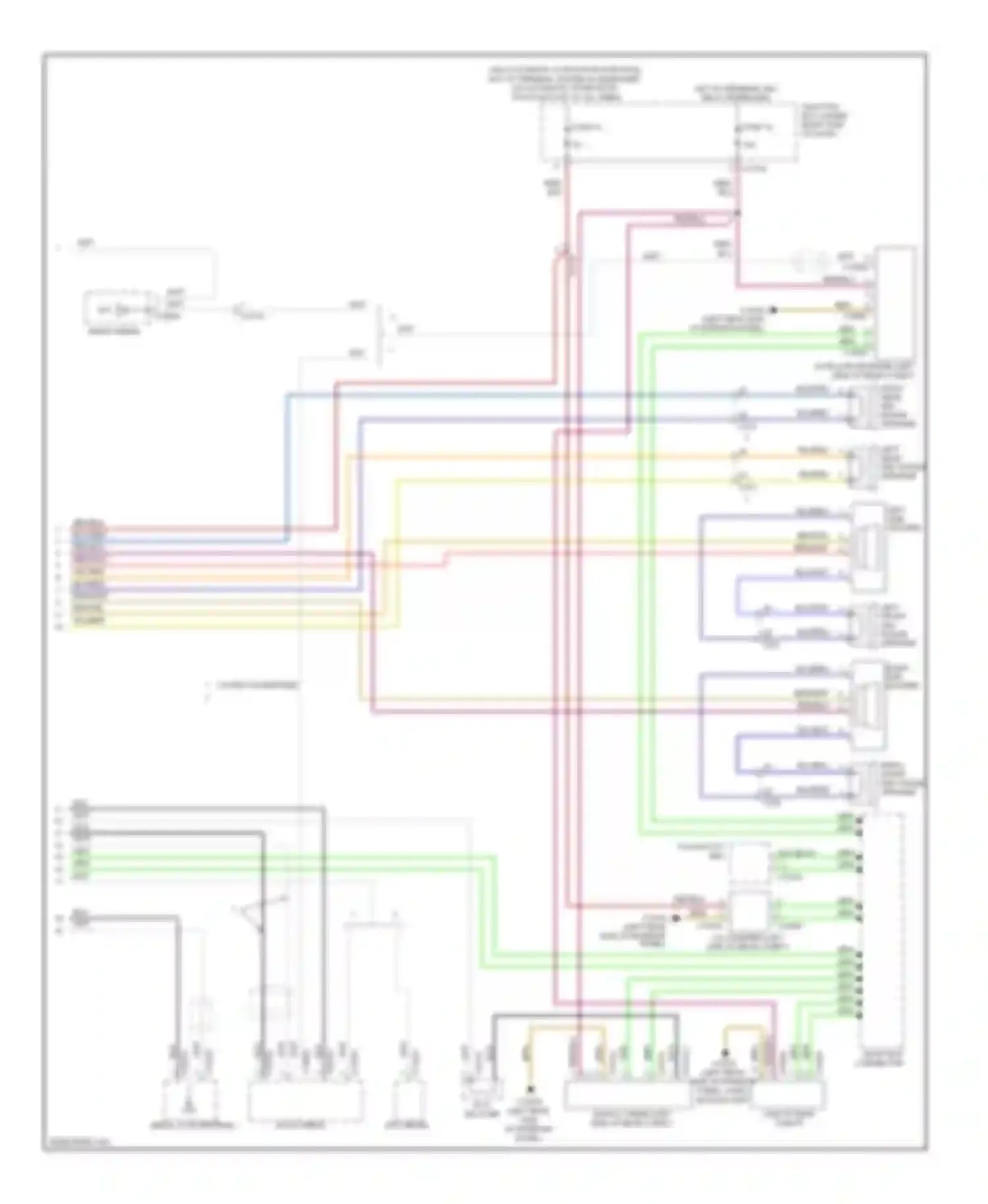 Wiring diagram w/ satellite receiver for BMW 1 series F20/F21 (2011-2015)