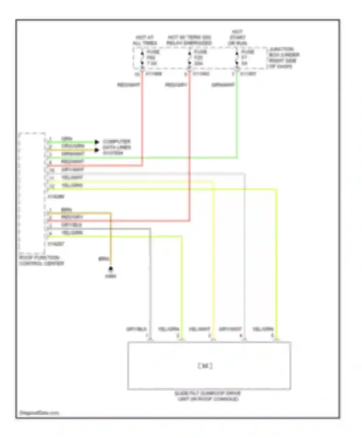 Wiring diagram yel/wht for BMW 1 series F20/F21 (2011-2015) (15 of 19)