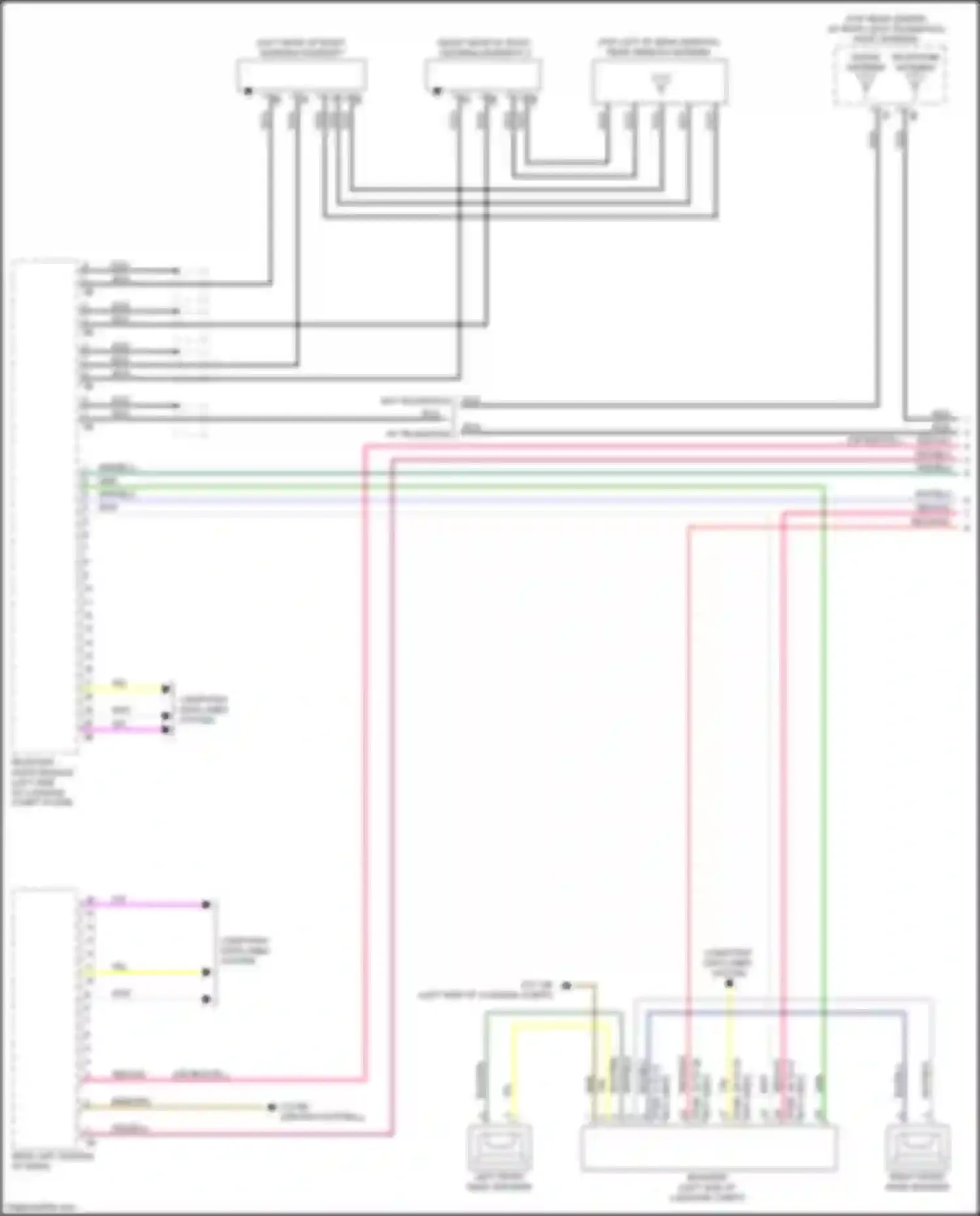 Car Wiring Diagrams for 2 series Gran Coupe BMW F44 (2019-2024): Receiver audio module circuit, high level (1 of 6)