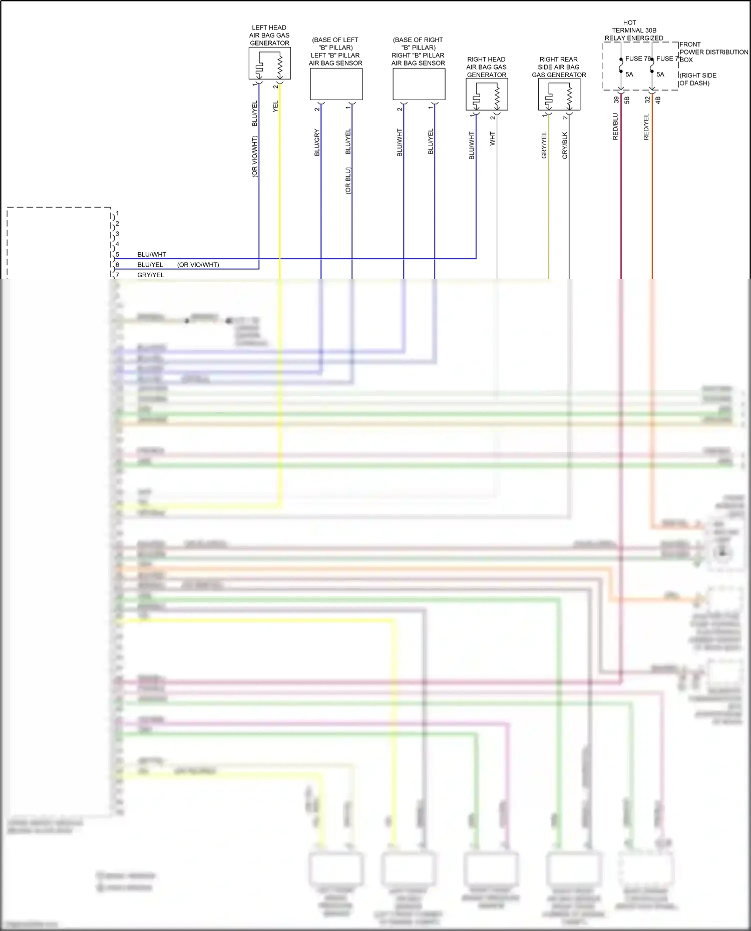 BMW 2 series Gran Coupe F44 (2019-2024) basic version wiring diagram  (3 of 3)