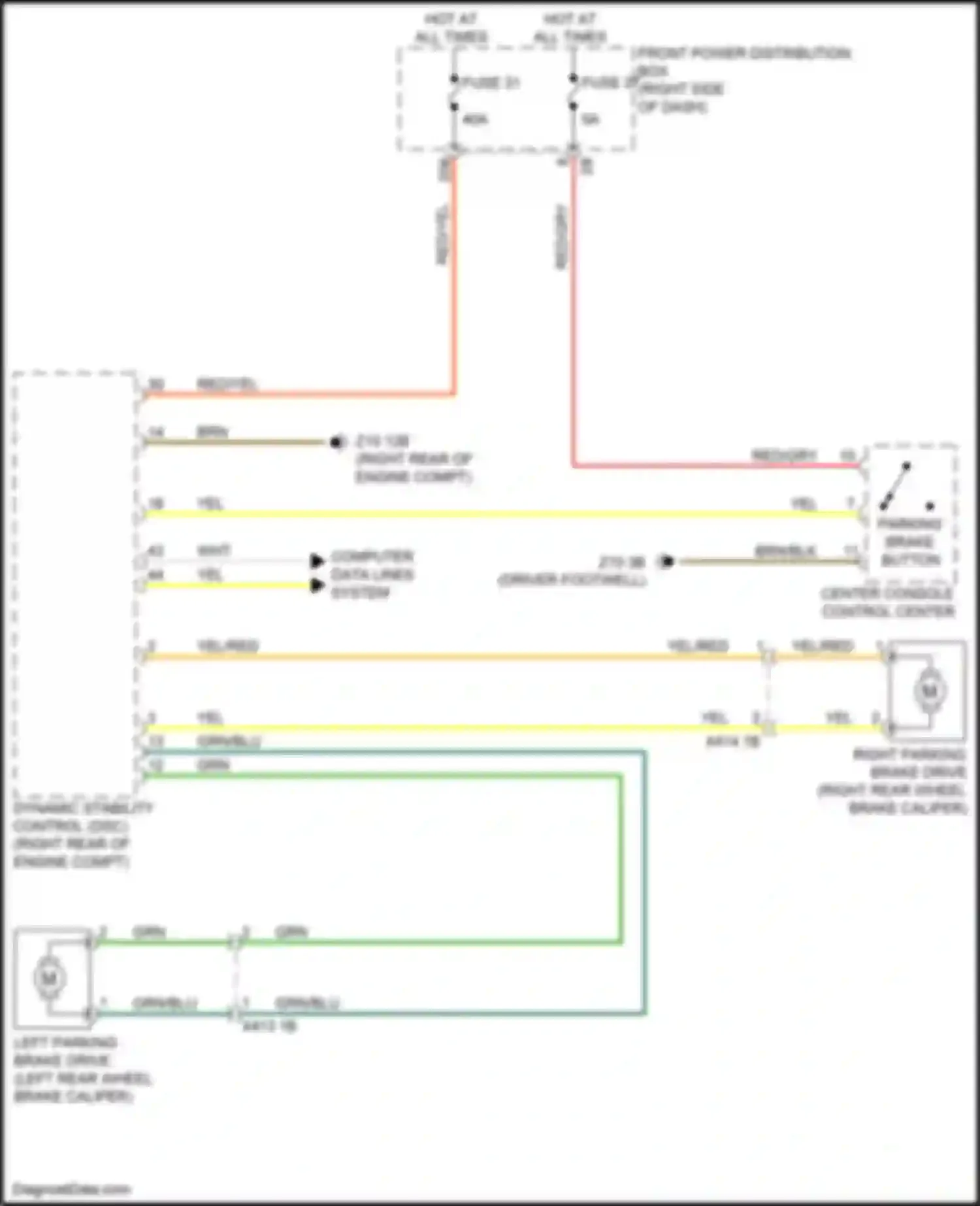 Wiring diagram computer data lines system for BMW 2 series Gran Coupe F44 (2019-2024) (19 of 85)