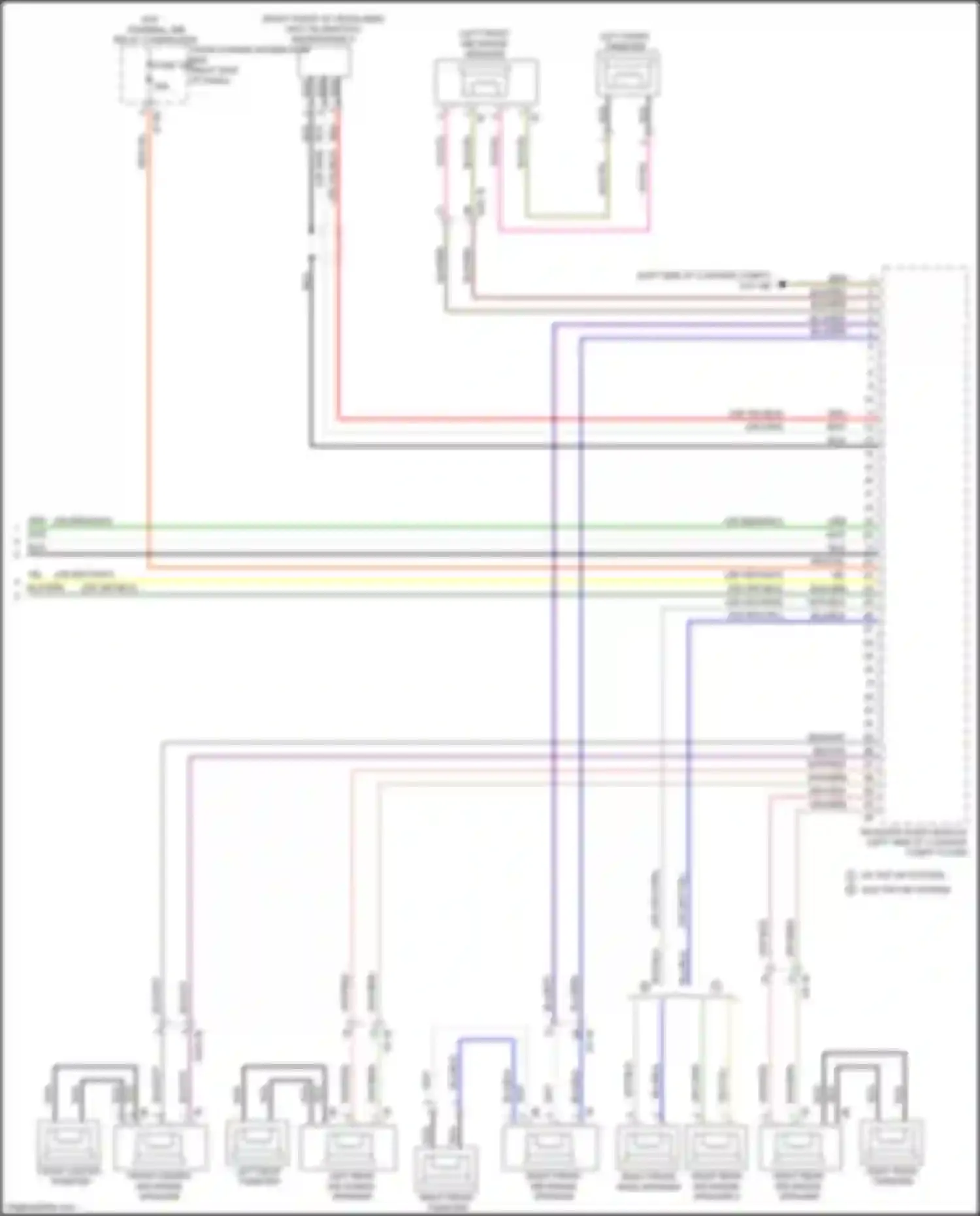 Wiring diagram front center mid-range speaker for BMW 2 series Gran Coupe F44 (2019-2024) (6 of 7)
