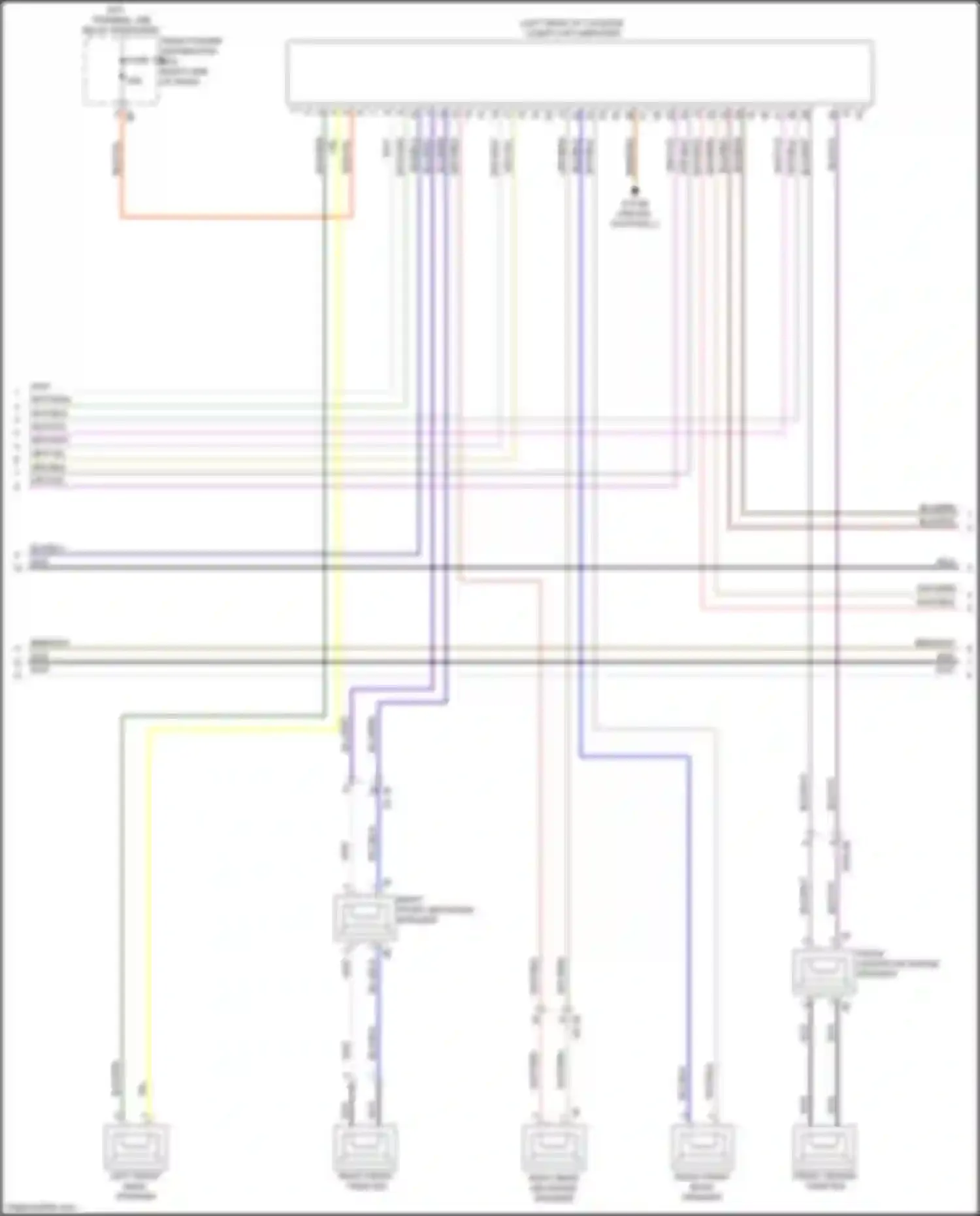 Wiring diagram front center mid-range speaker for BMW 2 series Gran Coupe F44 (2019-2024) (1 of 7)