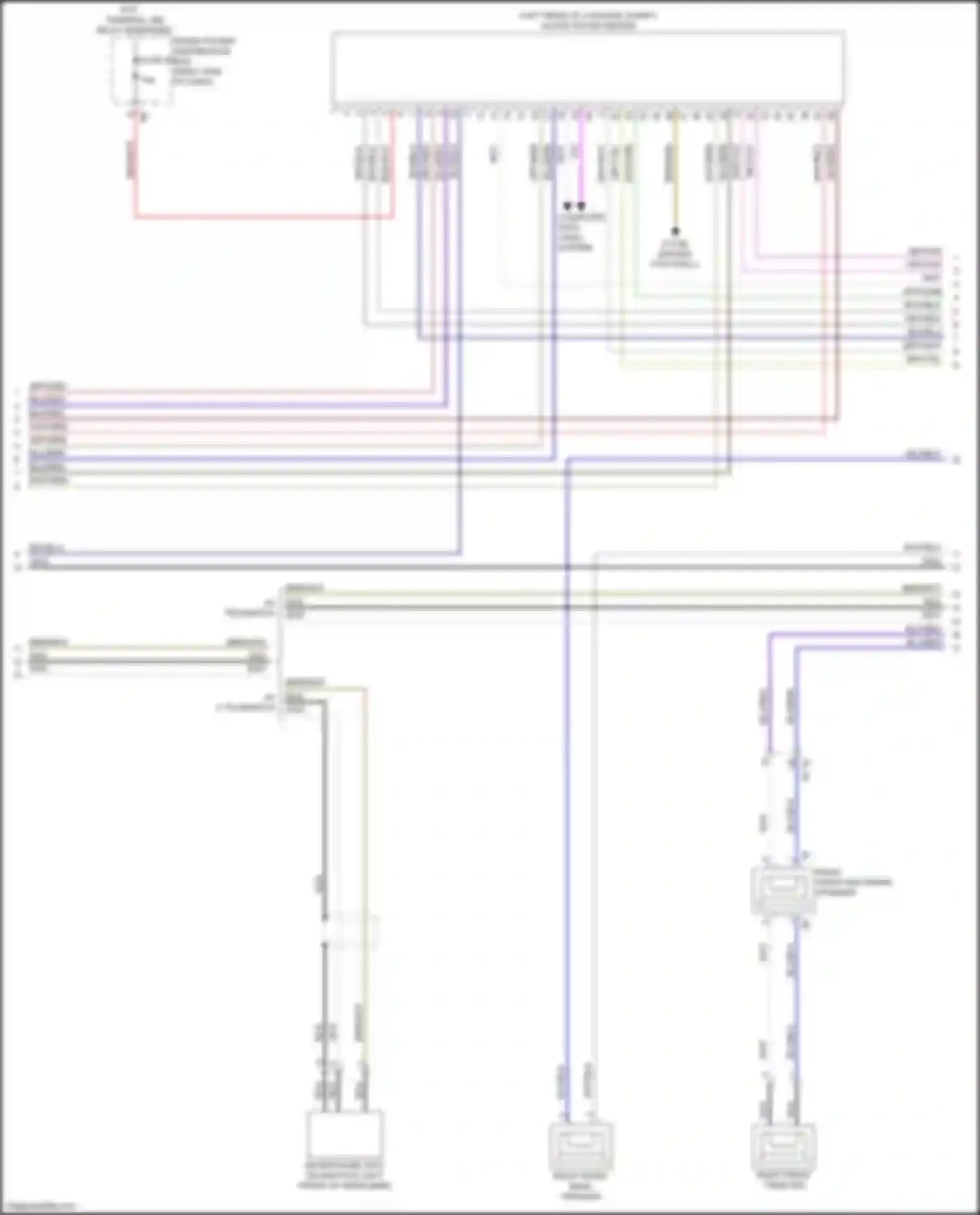 Wiring diagram front power distribution box for BMW 2 series Gran Coupe F44 (2019-2024) (62 of 83)