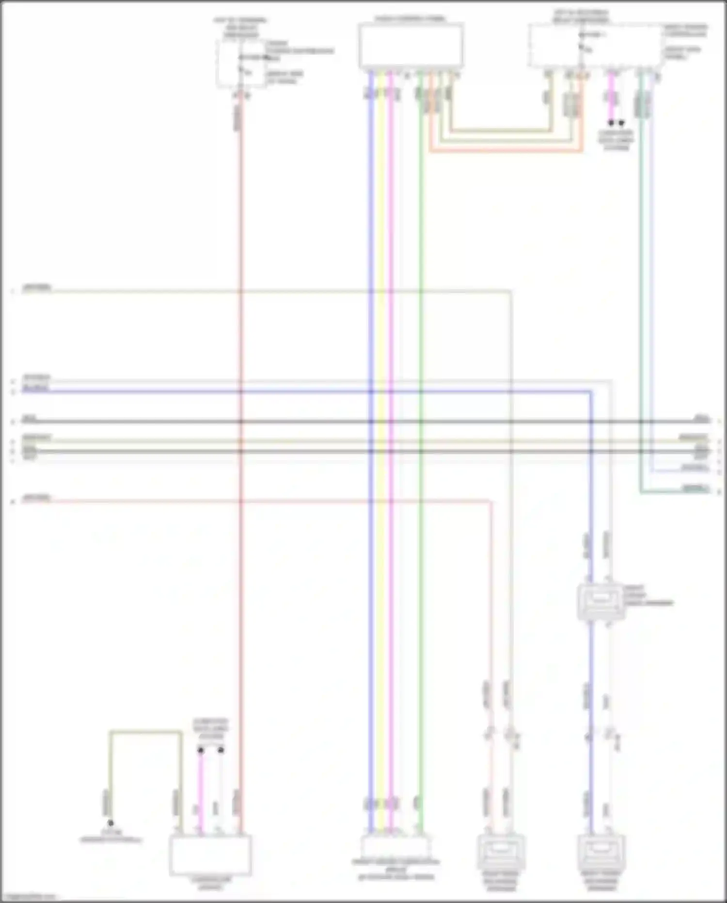 Wiring diagram front power distribution box for BMW 2 series Gran Coupe F44 (2019-2024) (67 of 83)