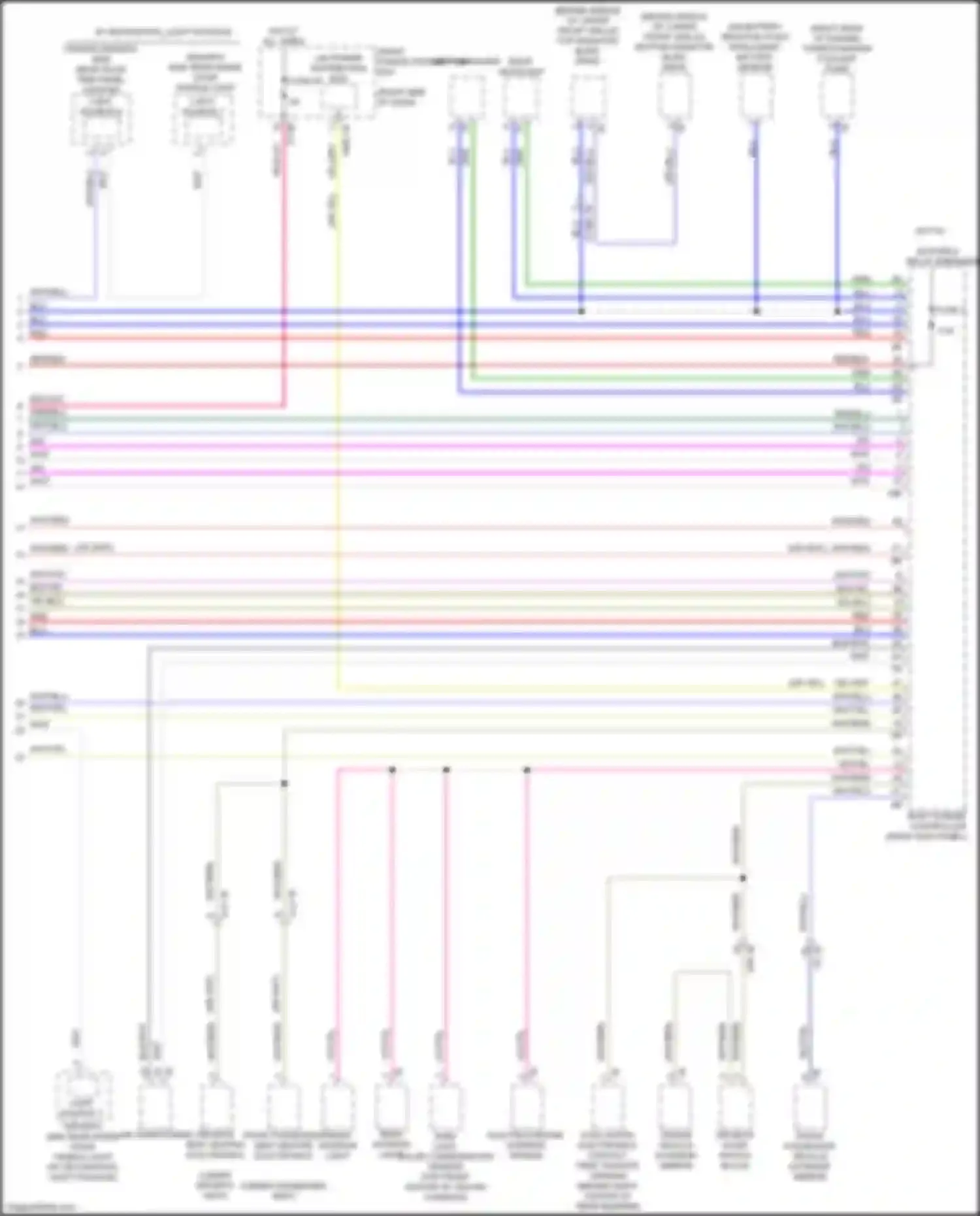 Wiring diagram front power distribution box for BMW 2 series Gran Coupe F44 (2019-2024) (54 of 83)