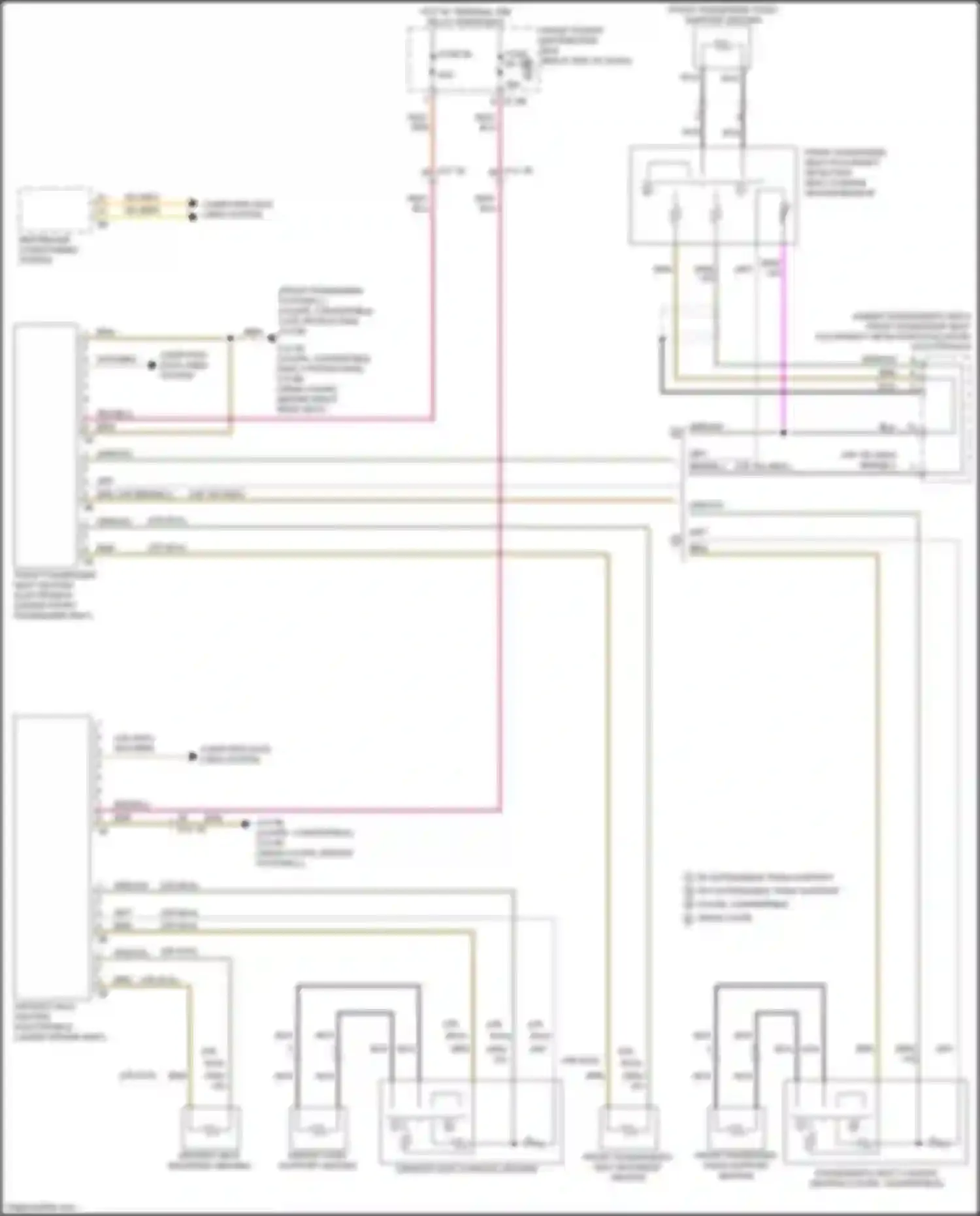 Wiring diagram front power distribution box for BMW 2 series Gran Coupe F44 (2019-2024) (44 of 83)