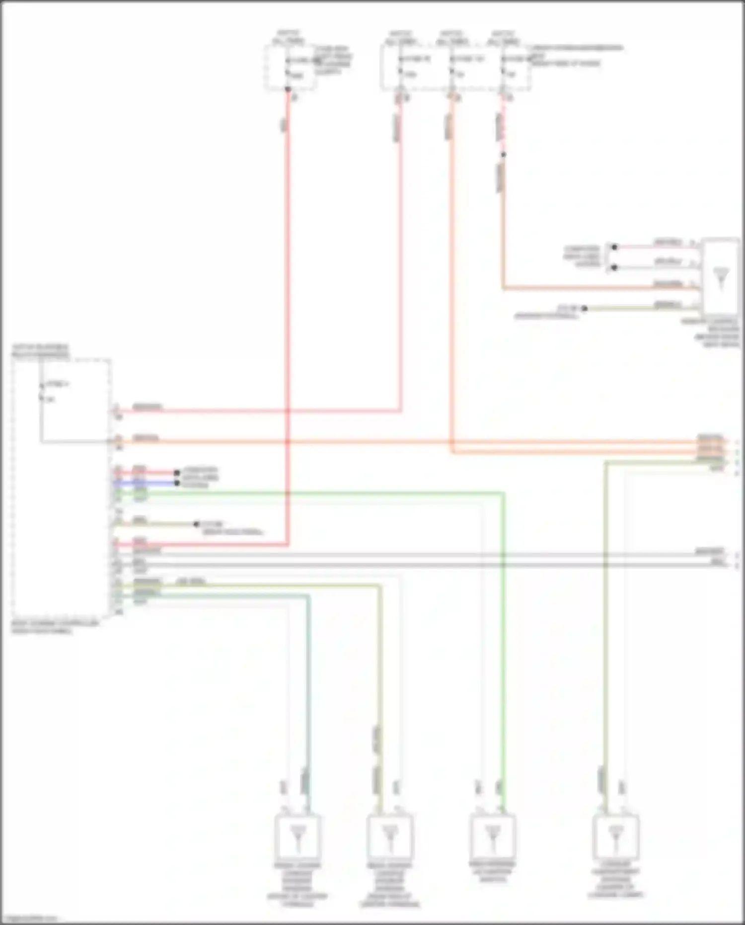 Wiring diagram front power distribution box for BMW 2 series Gran Coupe F44 (2019-2024) (51 of 83)