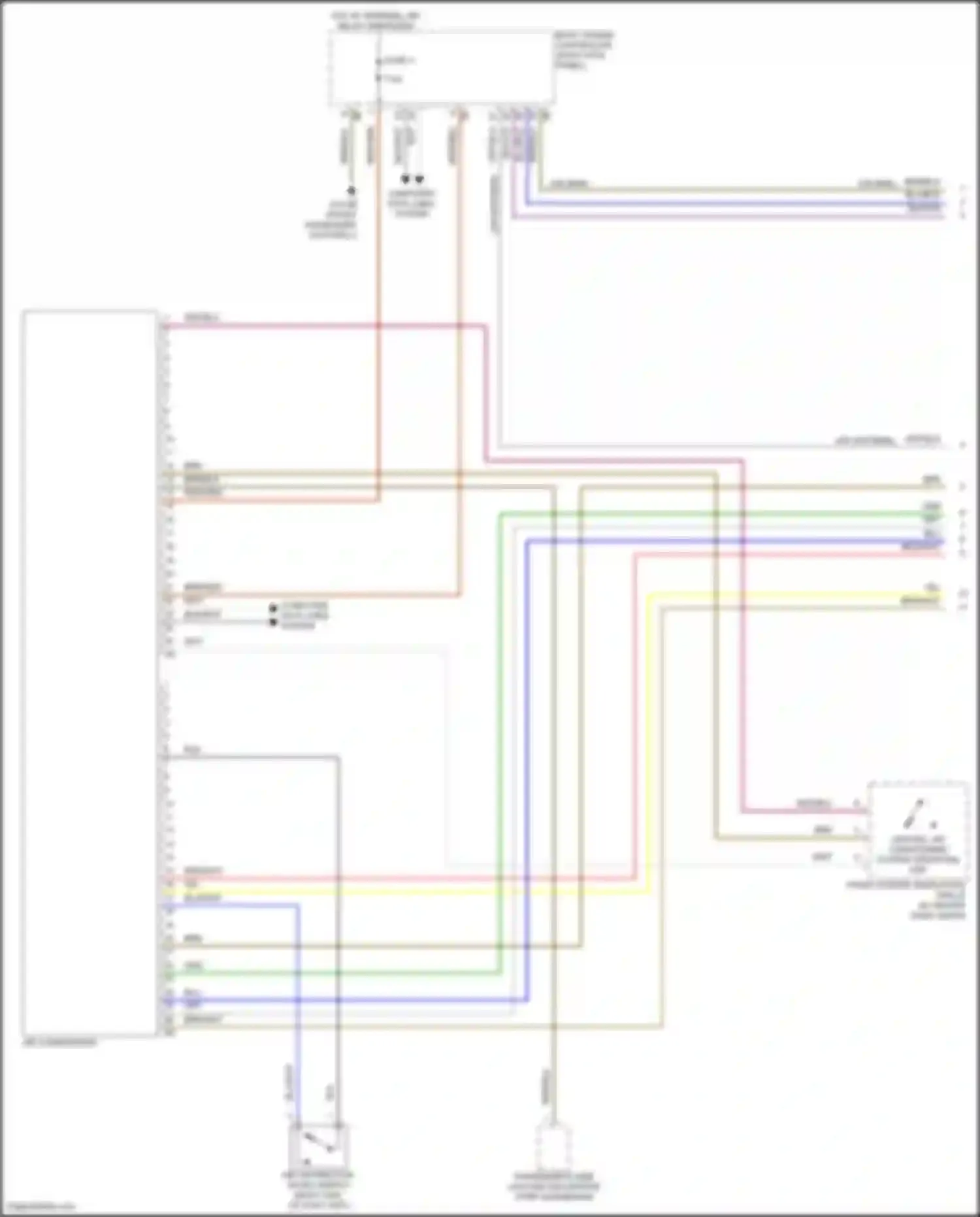 Wiring diagram heating, air conditioning system operating unit for BMW 2 series Gran Coupe F44 (2019-2024) (1 of 1)