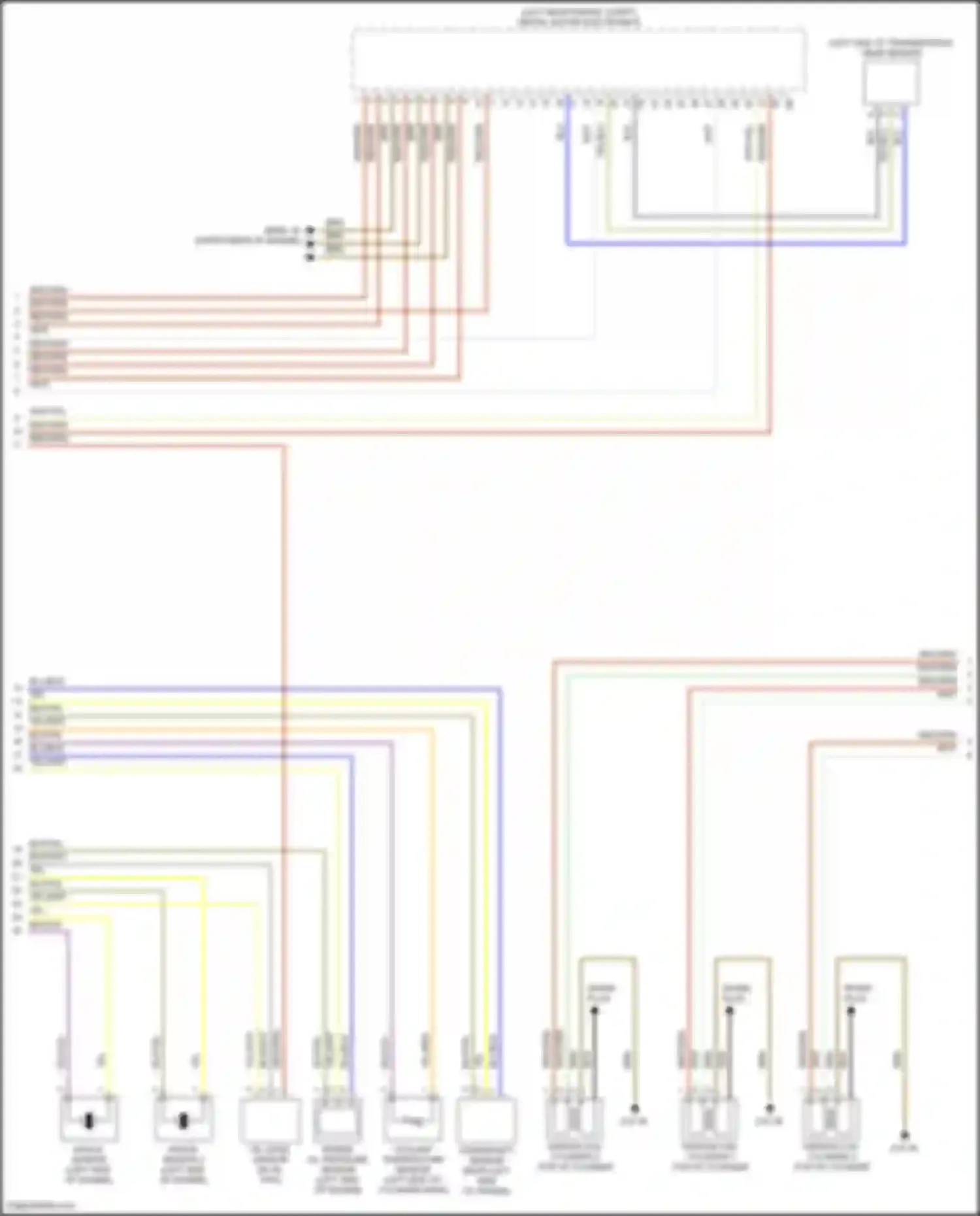 Wiring diagram knock sensor #2 for BMW 2 series Gran Coupe F44 (2019-2024) (1 of 1)