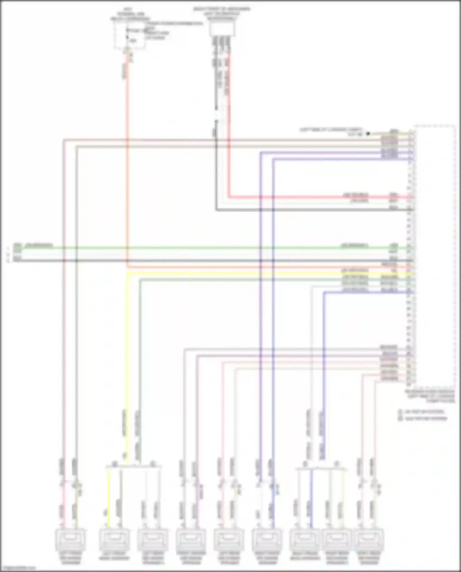 Wiring diagram left front mid-range speaker for BMW 2 series Gran Coupe F44 (2019-2024) (8 of 11)