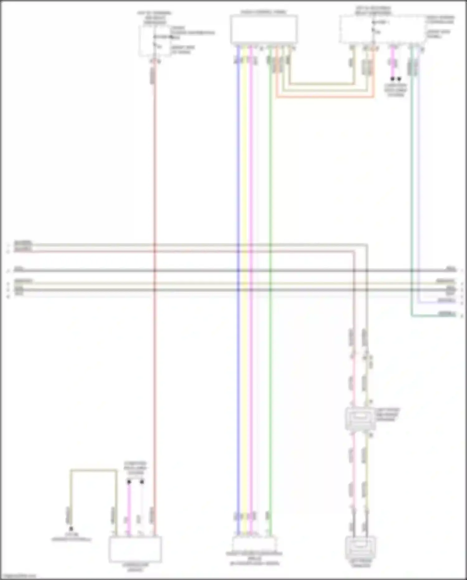 Wiring diagram left front mid-range speaker for BMW 2 series Gran Coupe F44 (2019-2024) (3 of 11)